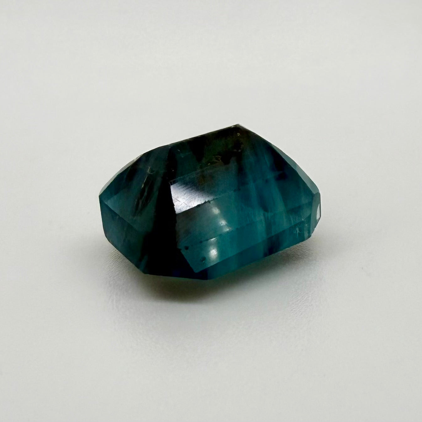 Huge Bi-Color (Turquoise Hues, Blue) Fluorite Emerald Cut 45.96 Ct