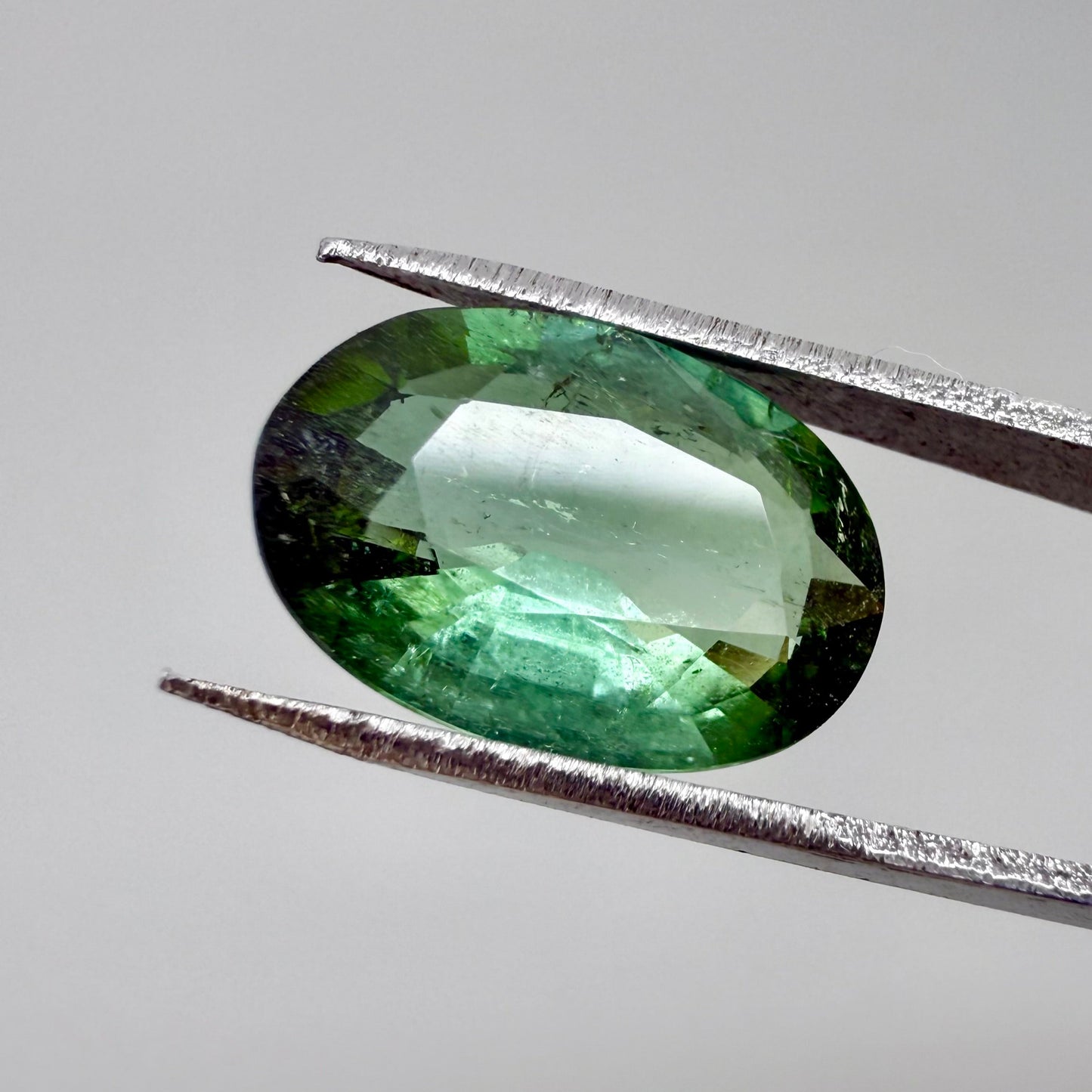 Vibrant Green Hues Tourmaline Oval 4.17 Ct