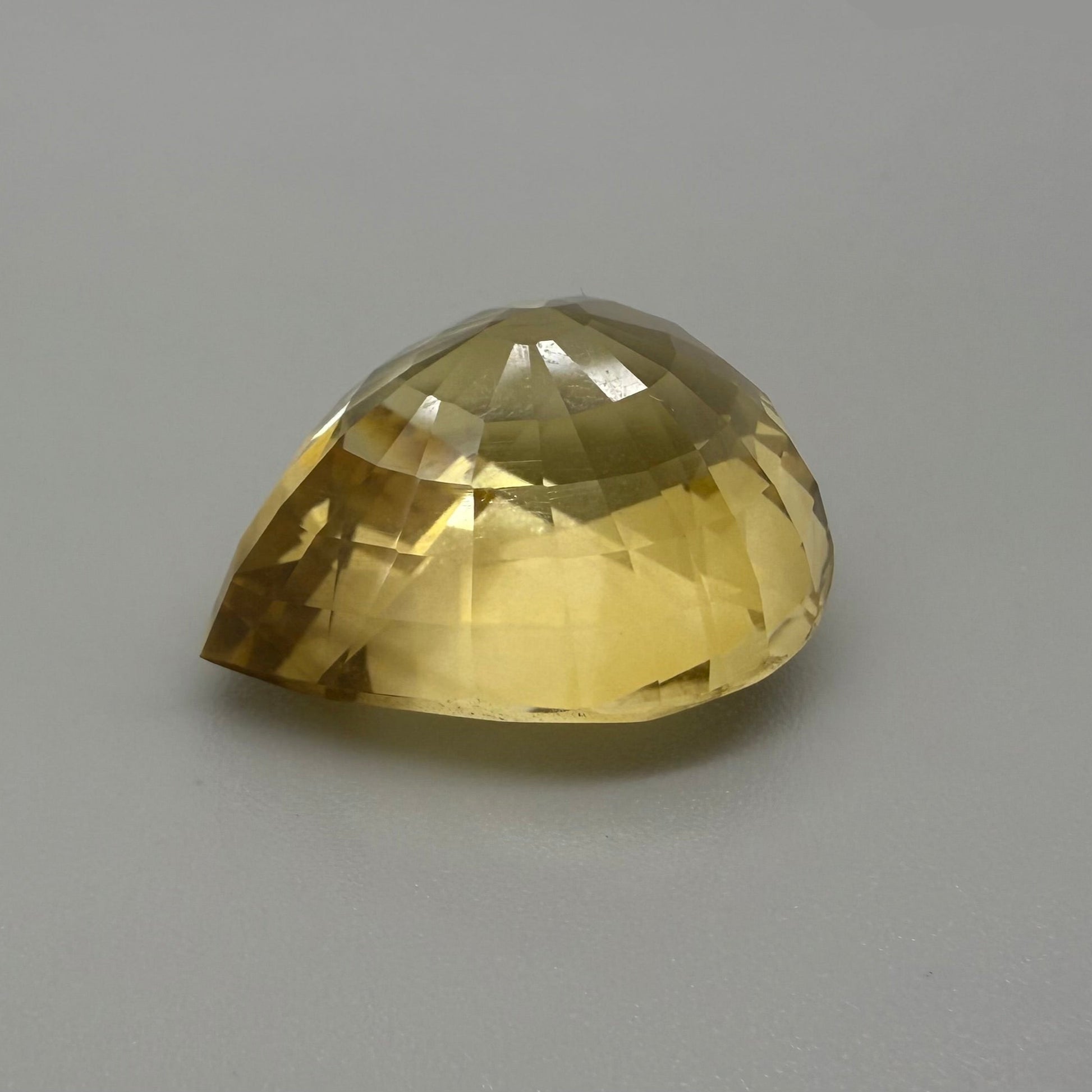 Natural Huge Gold Citrine gemstone, pear shape