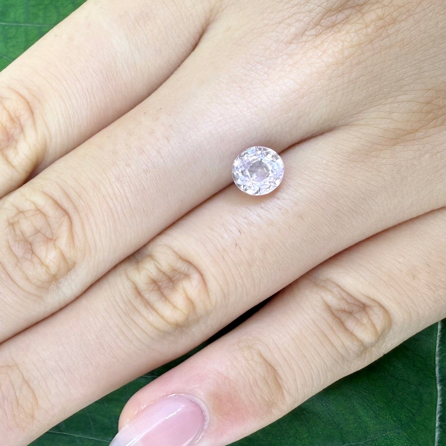 Loose Rose Pink Spinel gemstone, round shape