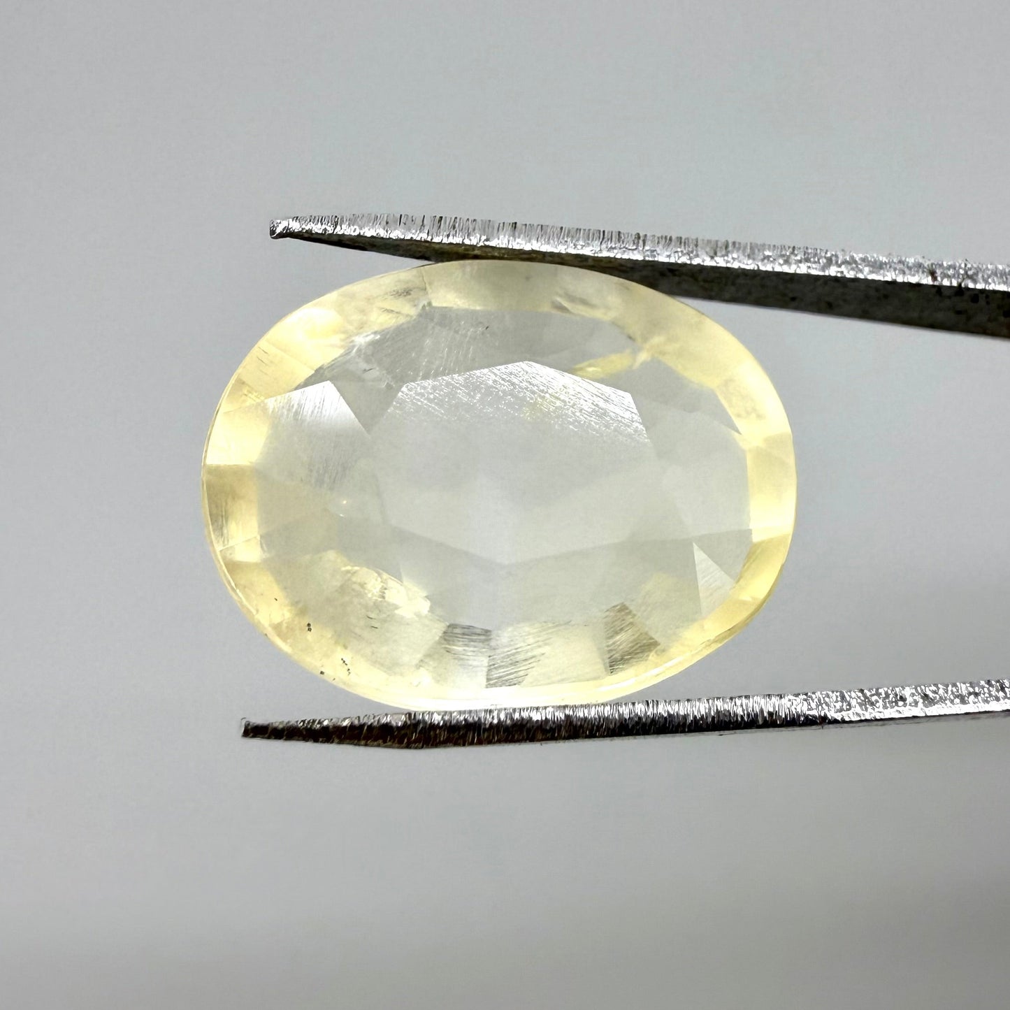 Big Pastel Yellow Opal Oval 7.98 Ct