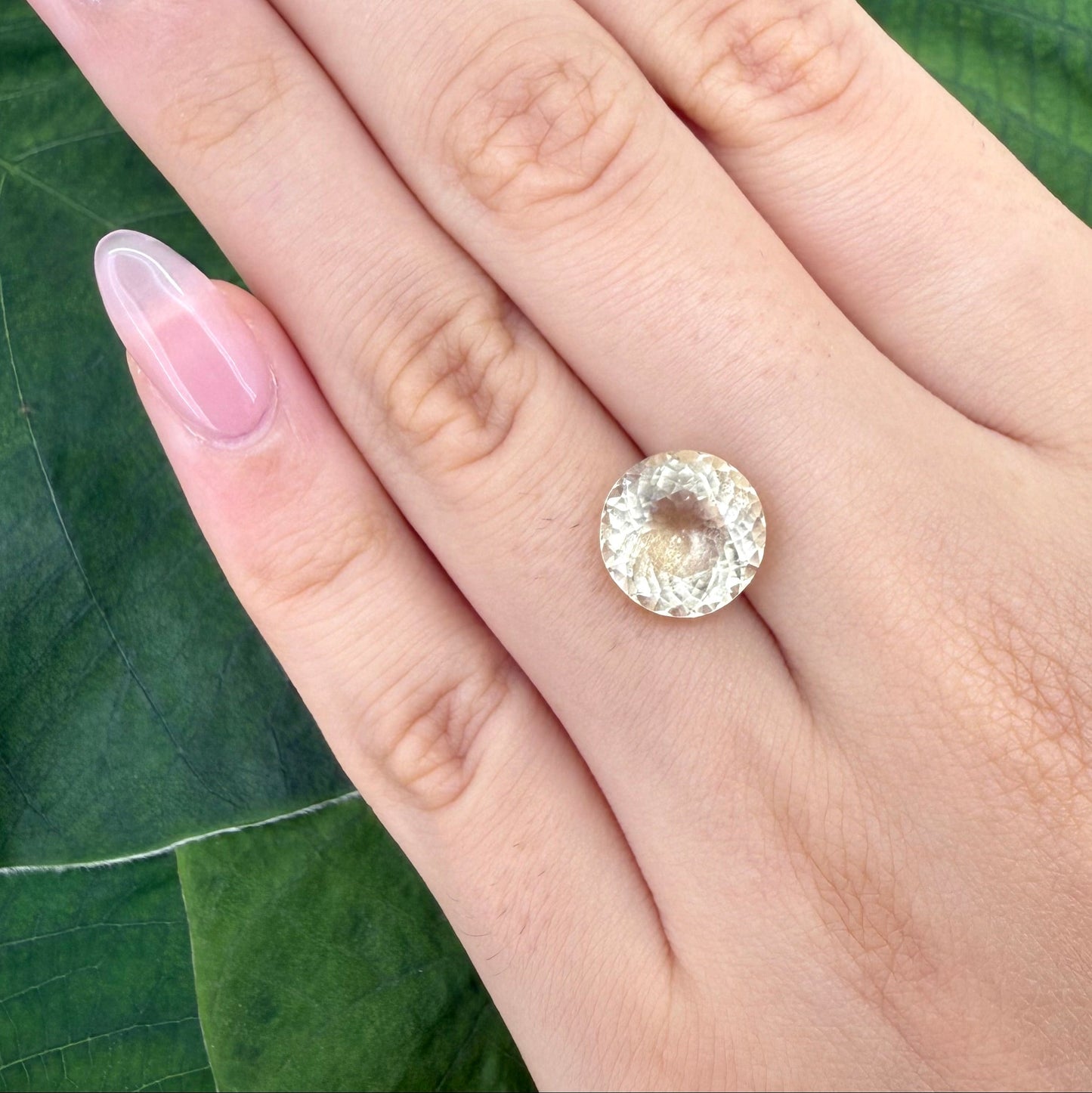 Natural Champagne Gold Scapolite gemstone, round