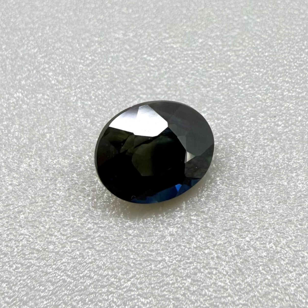 Blue with Green Sapphire Oval 0.96 Ct
