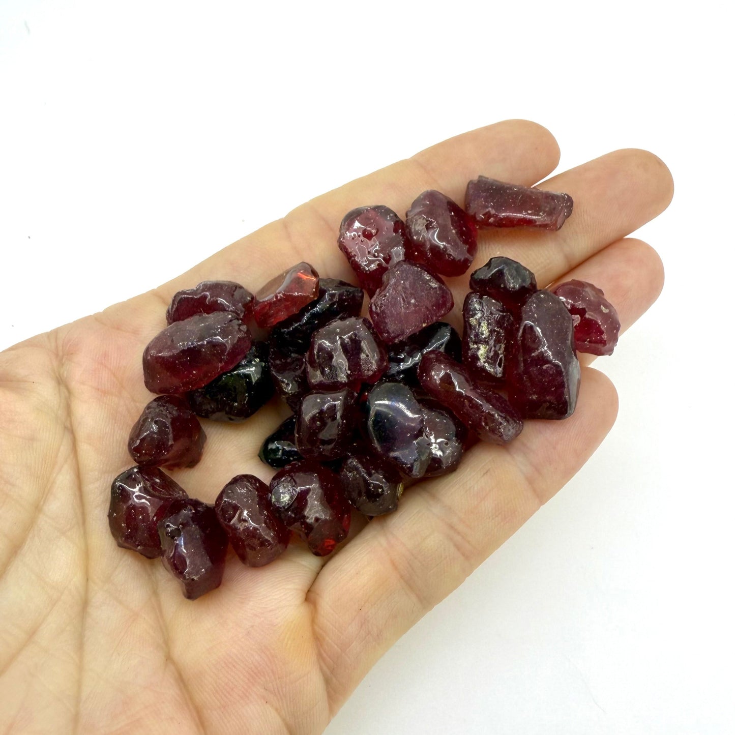 Natural rough uncut Ruby gemstones, ethically sourced, raw crystals for collectors and jewelry making.