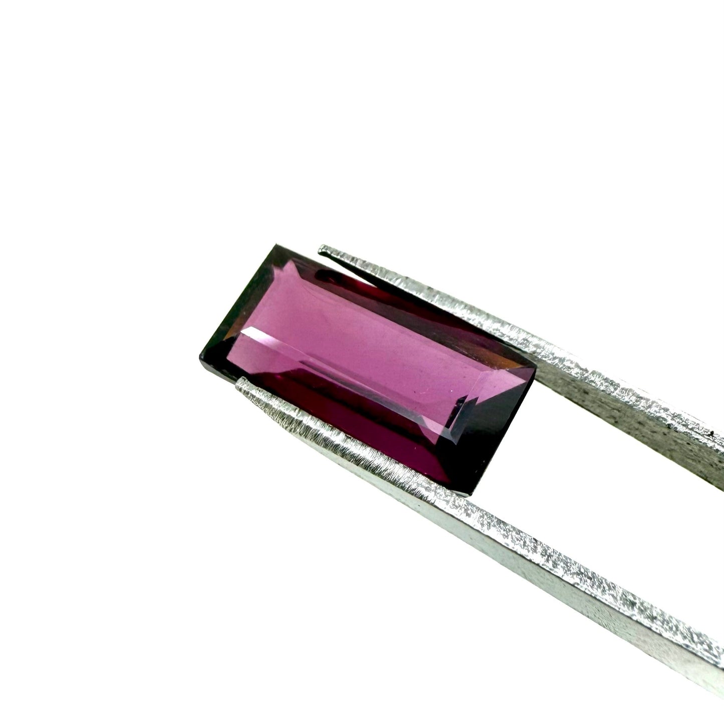 Vibrant Purple-Pink Rhodolite Baguette 3.85 Ct