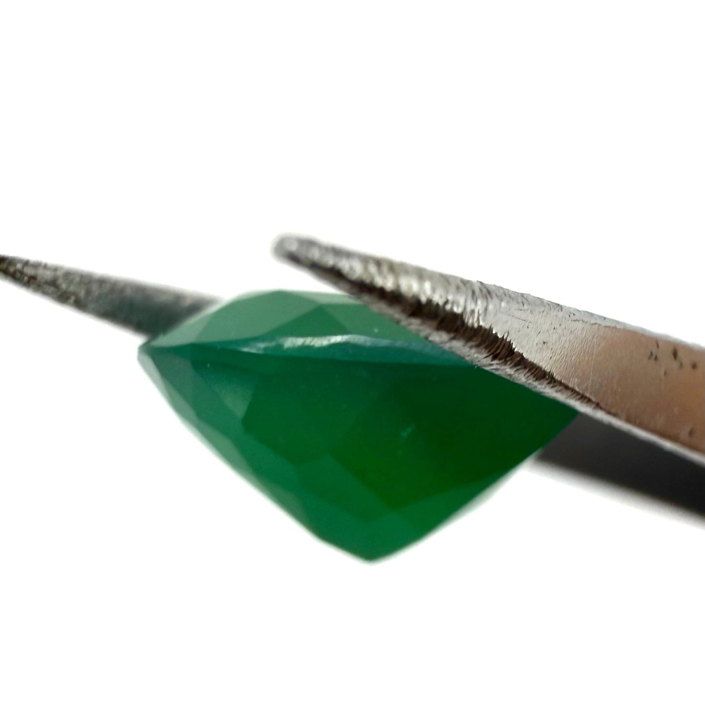 Vibrant Green Chalcedony Heart 3.91 Ct