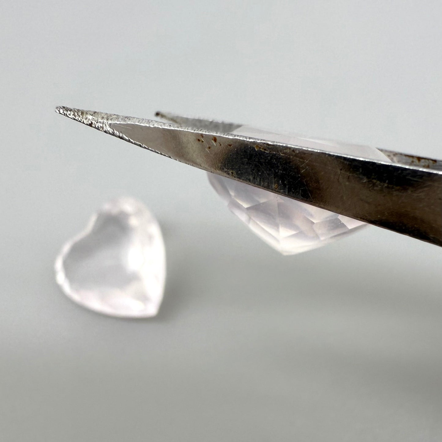 Rose Quartz Heart Set 7.92 Ct + 5.81 Ct
