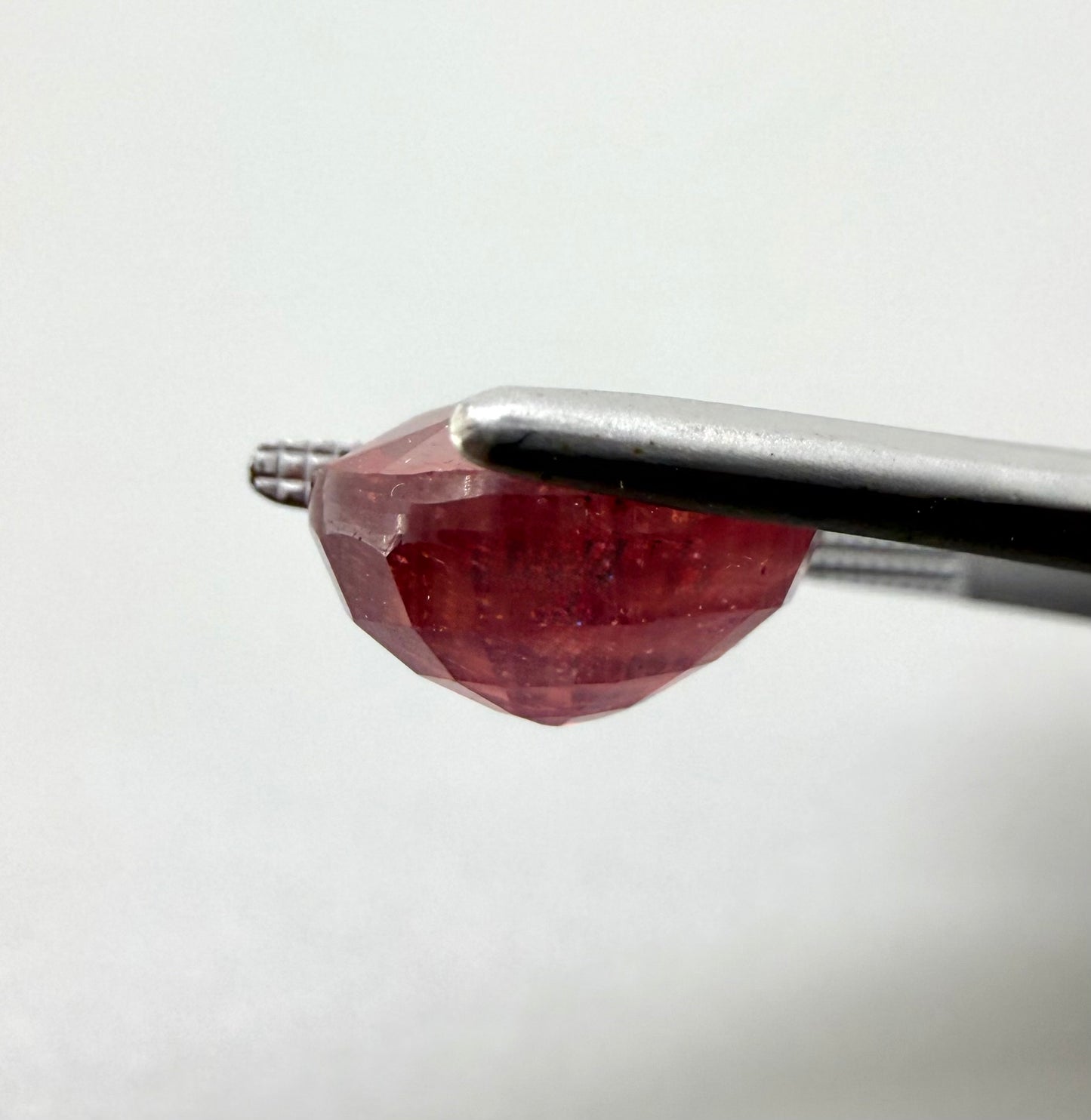 Pinkish Red Ruby Oval 6.3 Ct