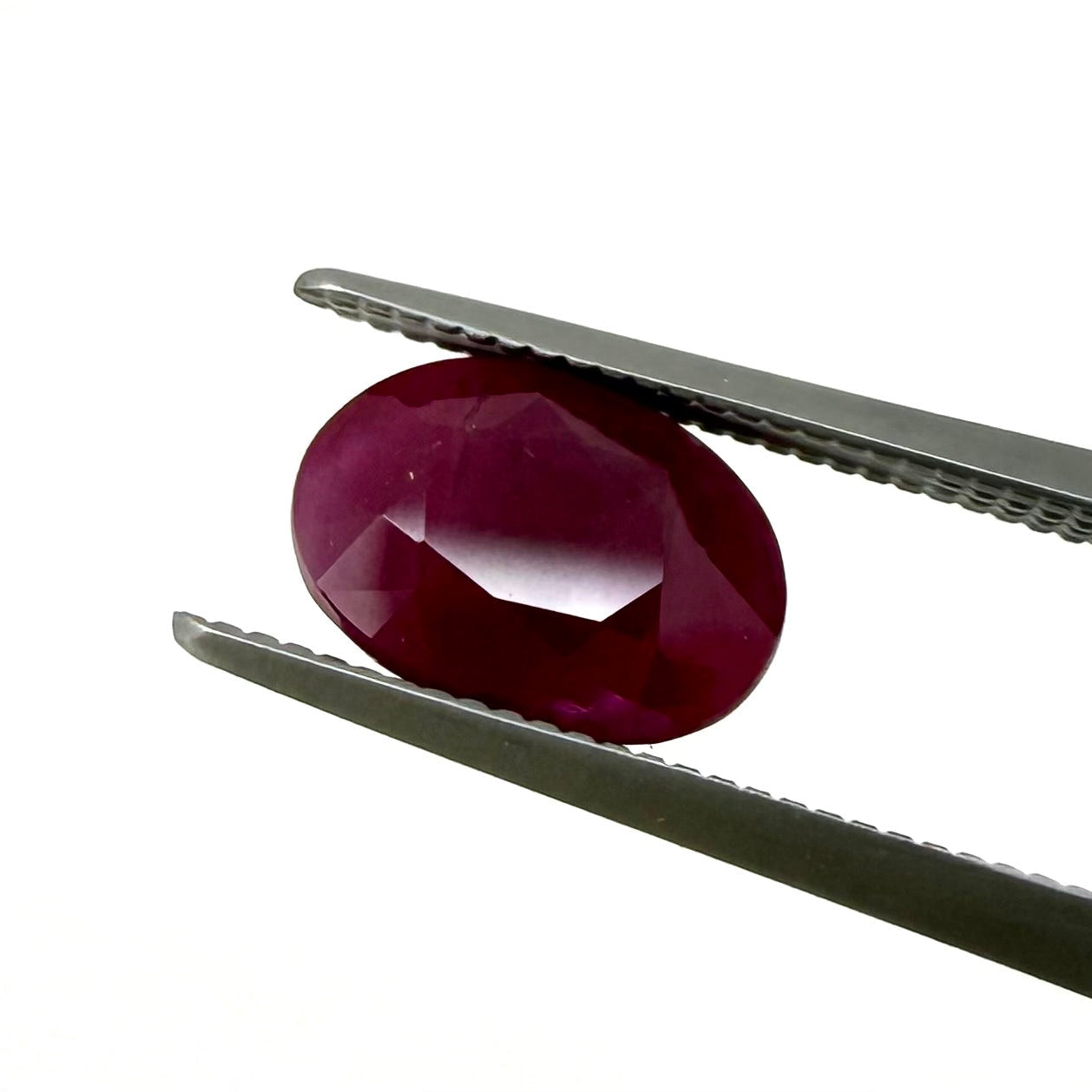 Bordeaux Red Ruby Oval 2.87 Ct