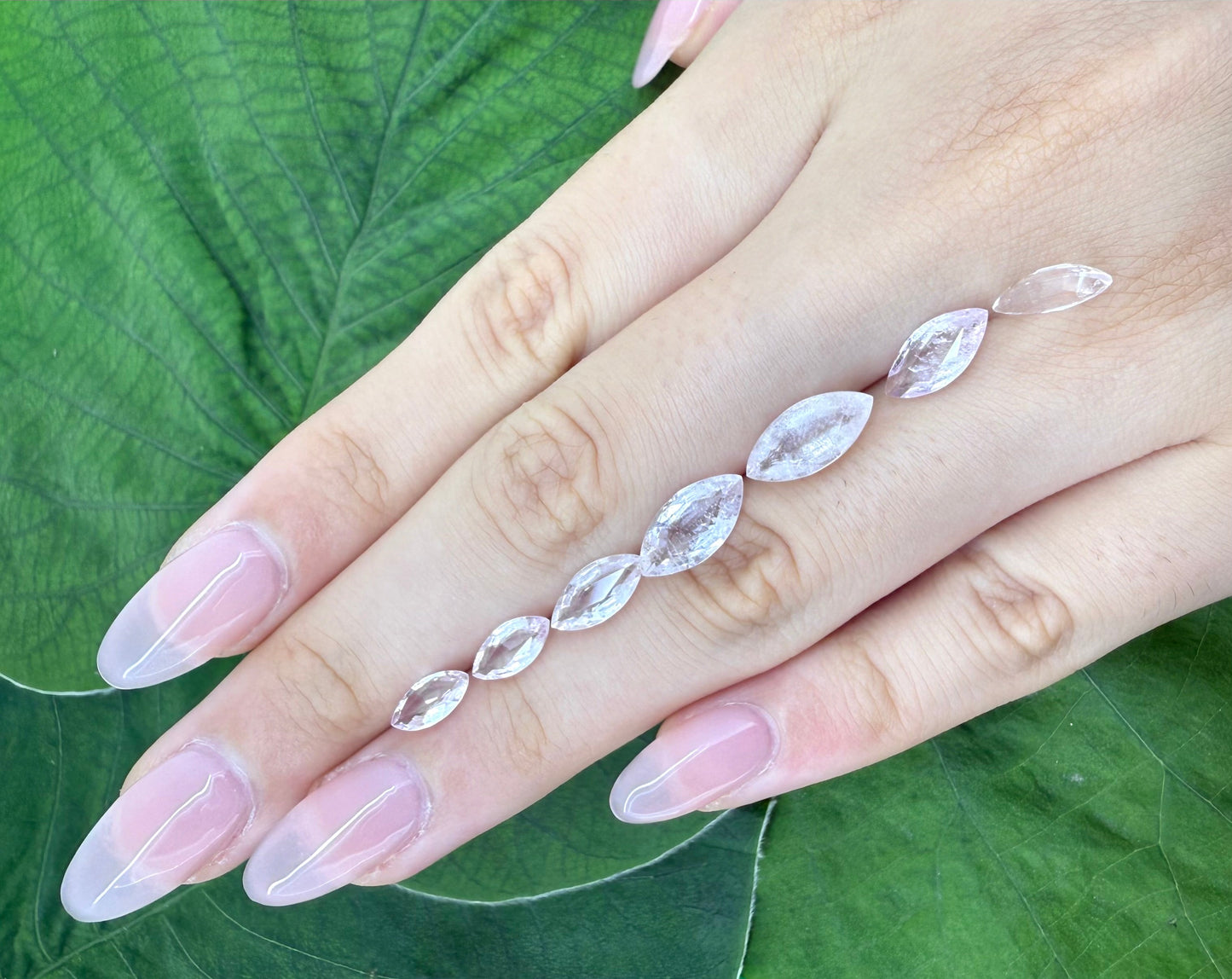 Pale Pink Morganite Lot Marquise 6.6 Ct