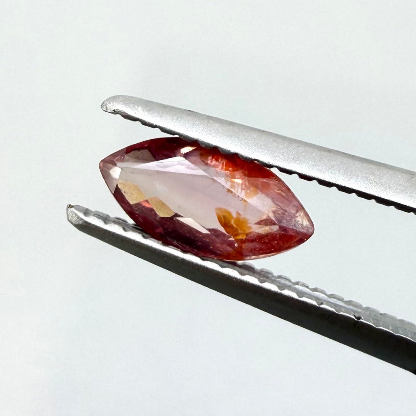 Bi-Color (Pink, Orange) Sapphire Marquise 0.51 Ct