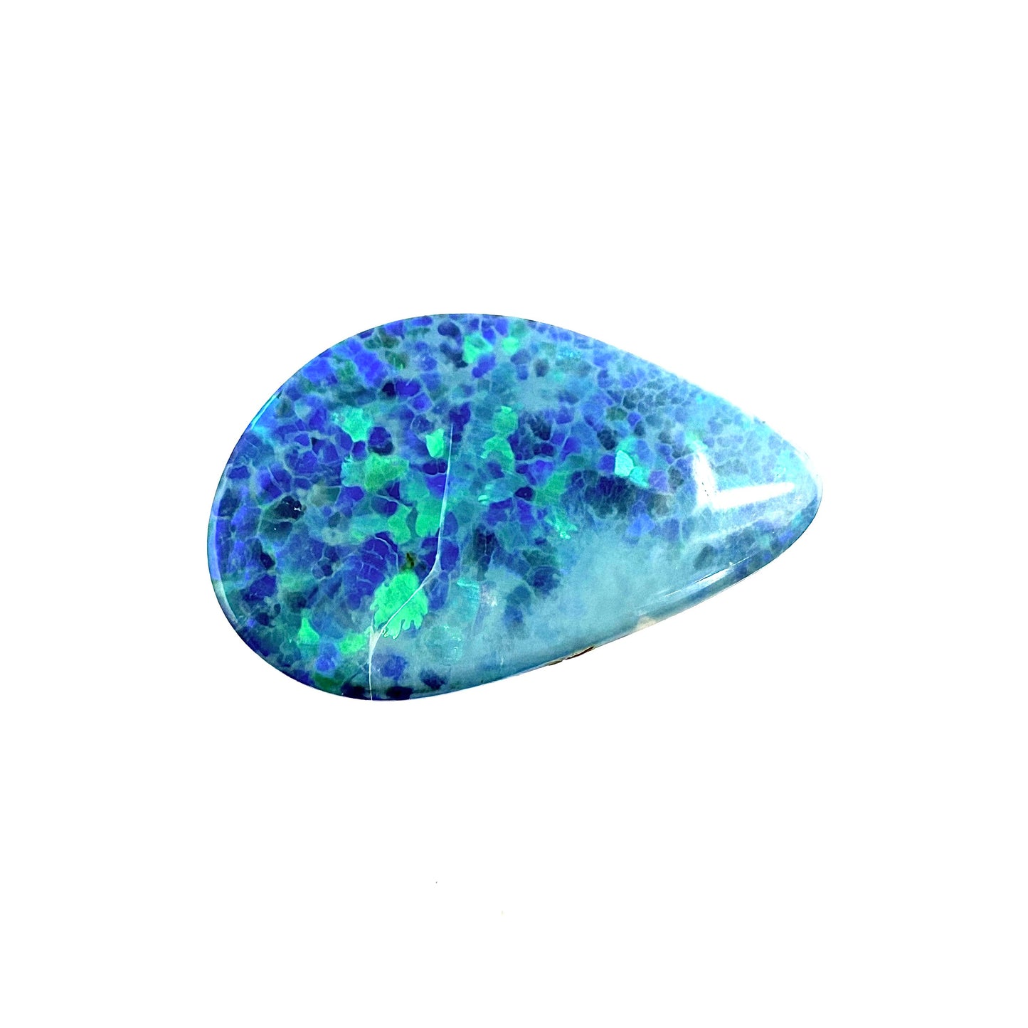 Bi-Color (Blue, Green Hues) Opal Triplette 4.84 Ct