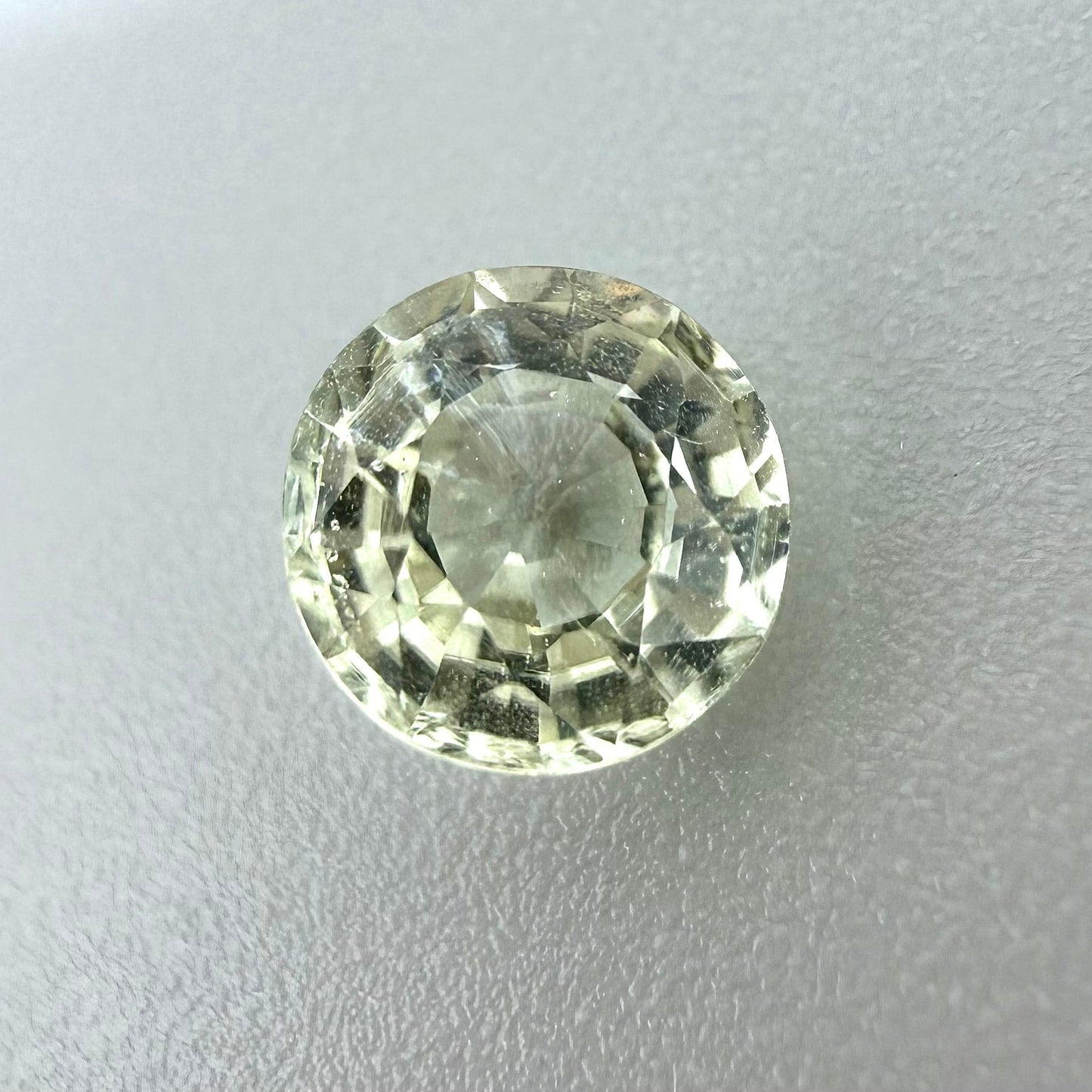 Pale Green Aquamarine Round 1.11 Ct