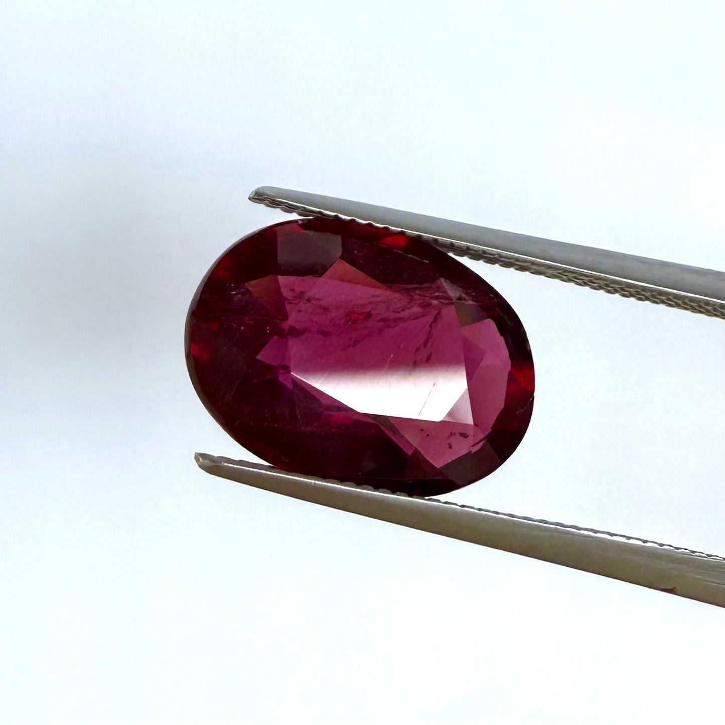 Dark Purple Rubellite Oval 5.84 Ct