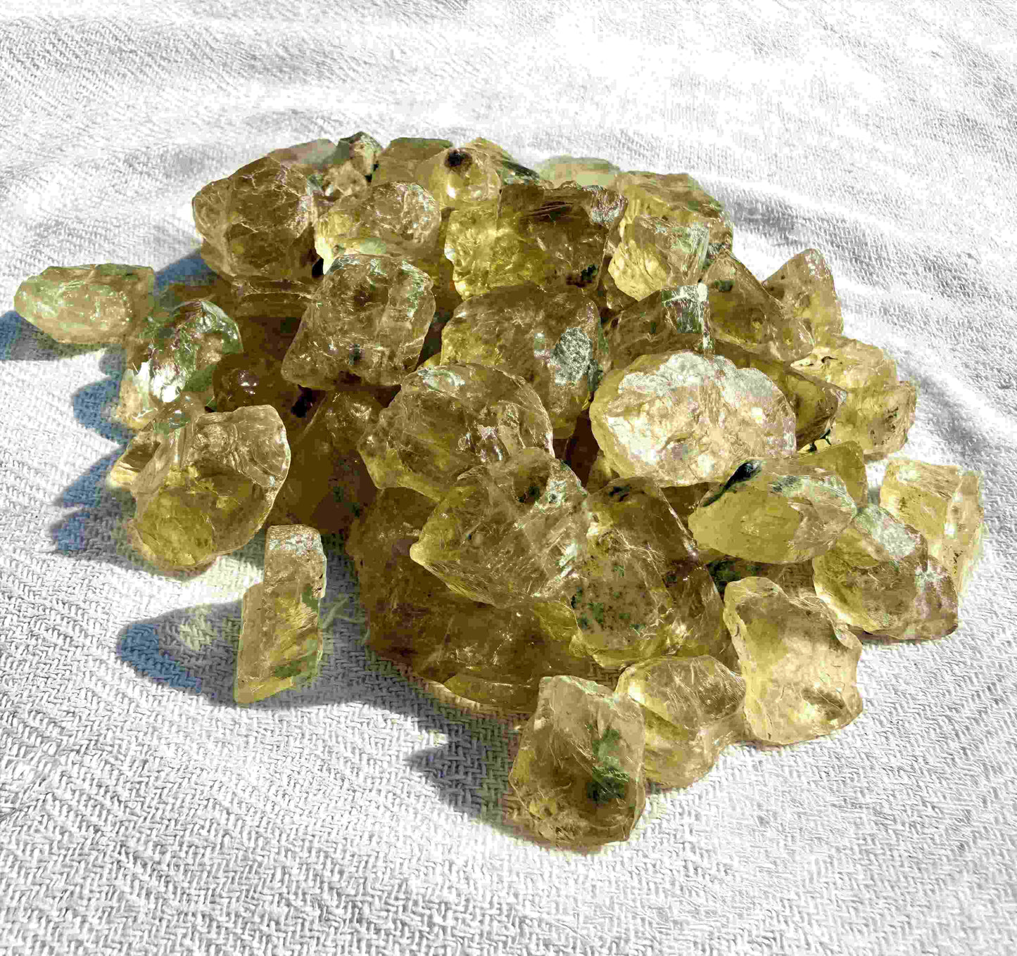 Natural lemon quartz rough stones sold as a lot, untreated yellow quartz in raw form