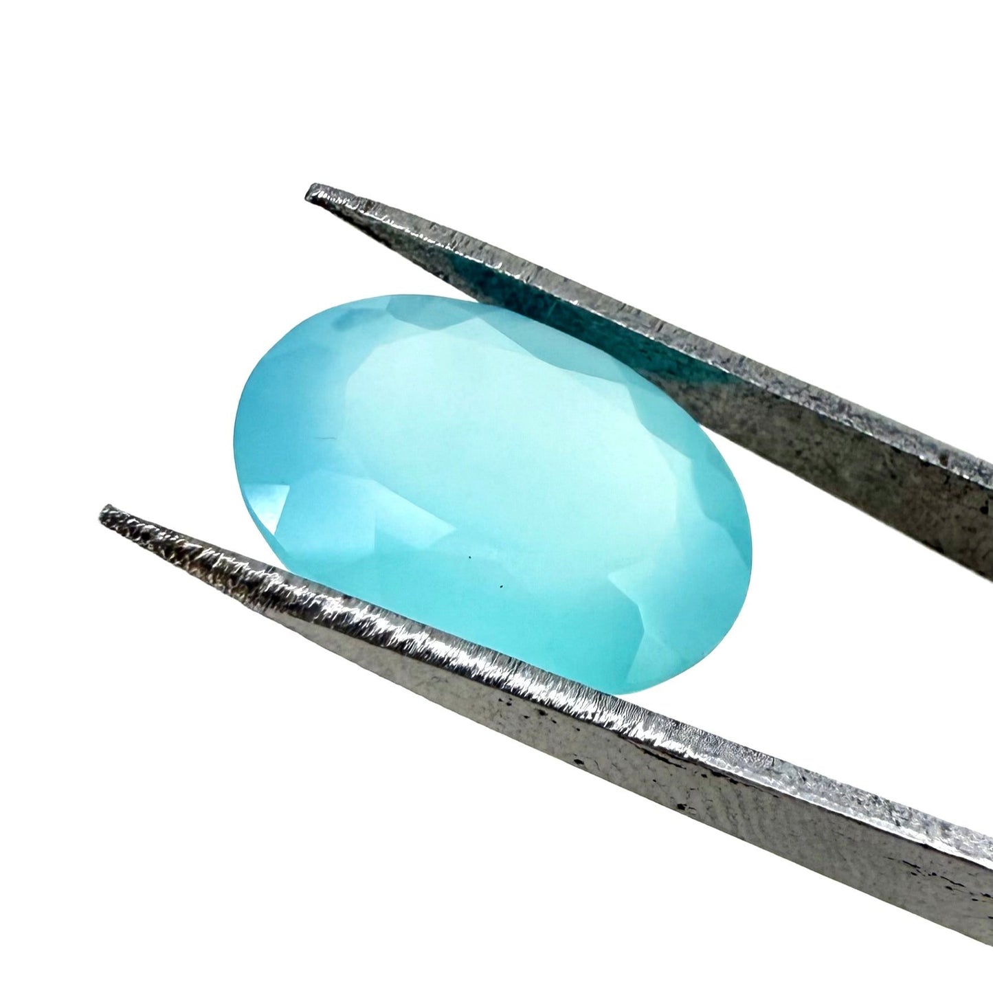 Candy Blue Chalcedony Oval 4.69 Ct