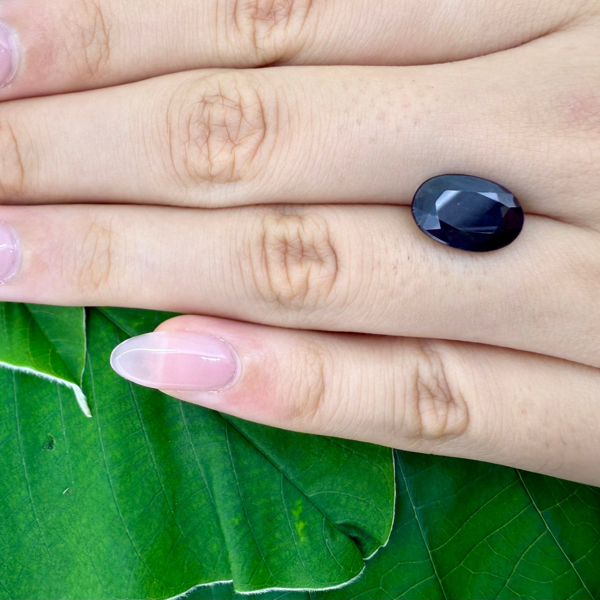 Natural Blue Sapphire gemstone oval cut