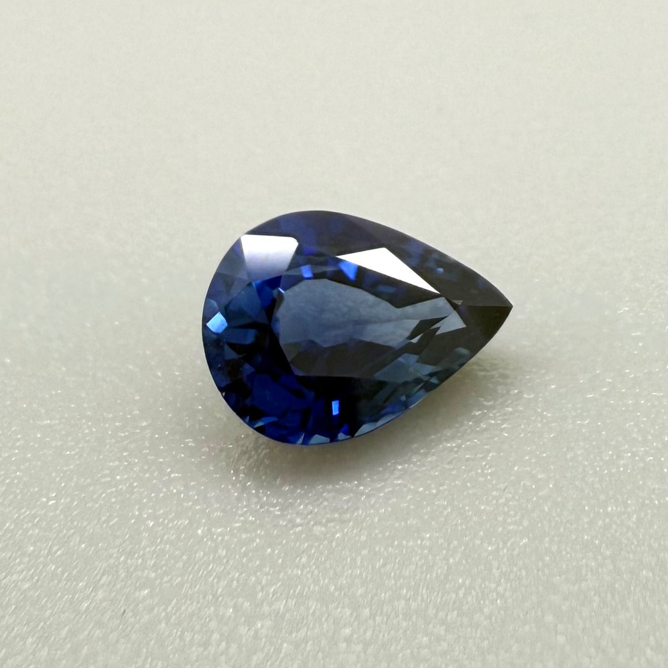 Vibrant Blue Sapphire Pear 1.13 Cts