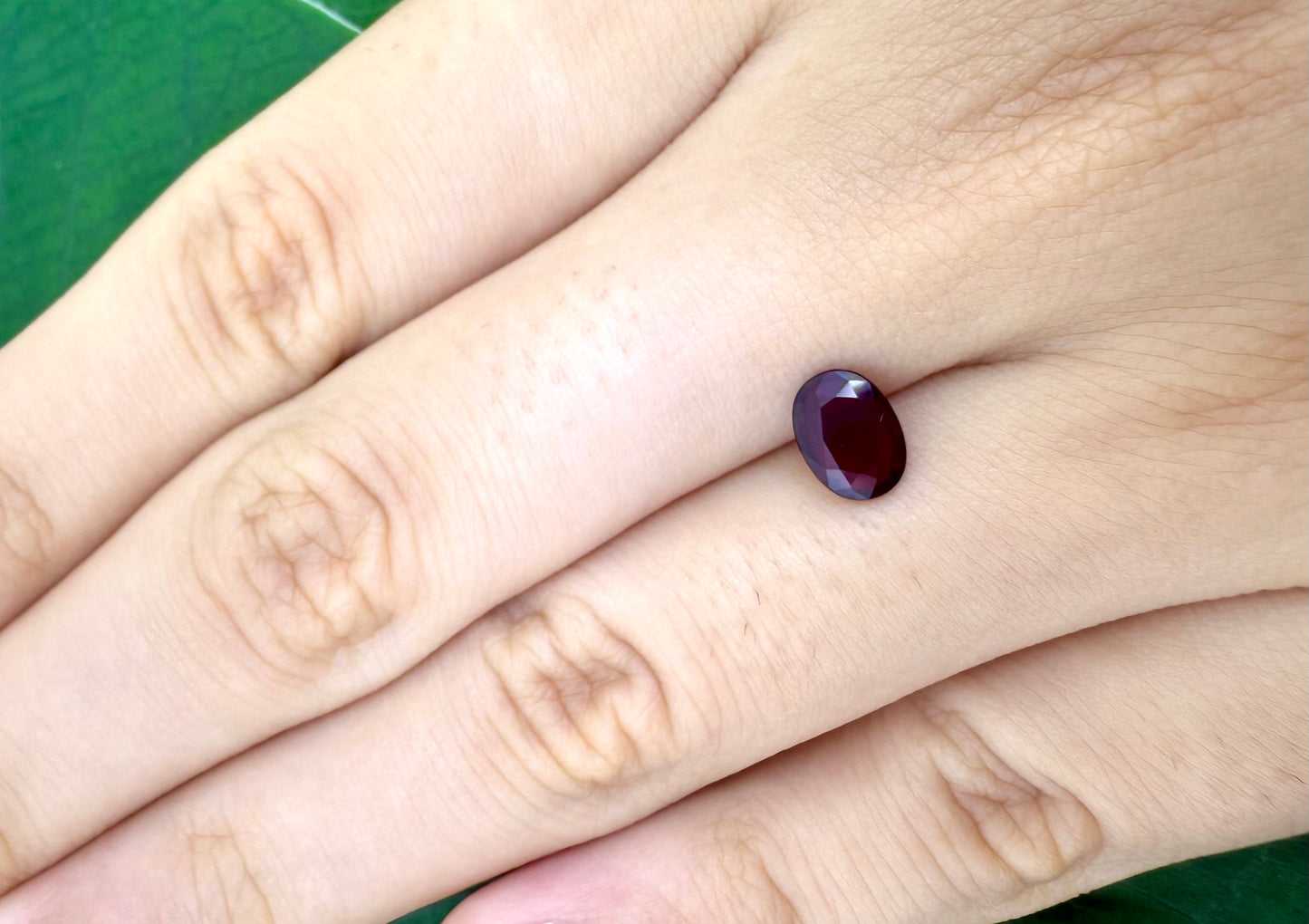 Pigeon Blood Ruby Oval 0.73 Ct
