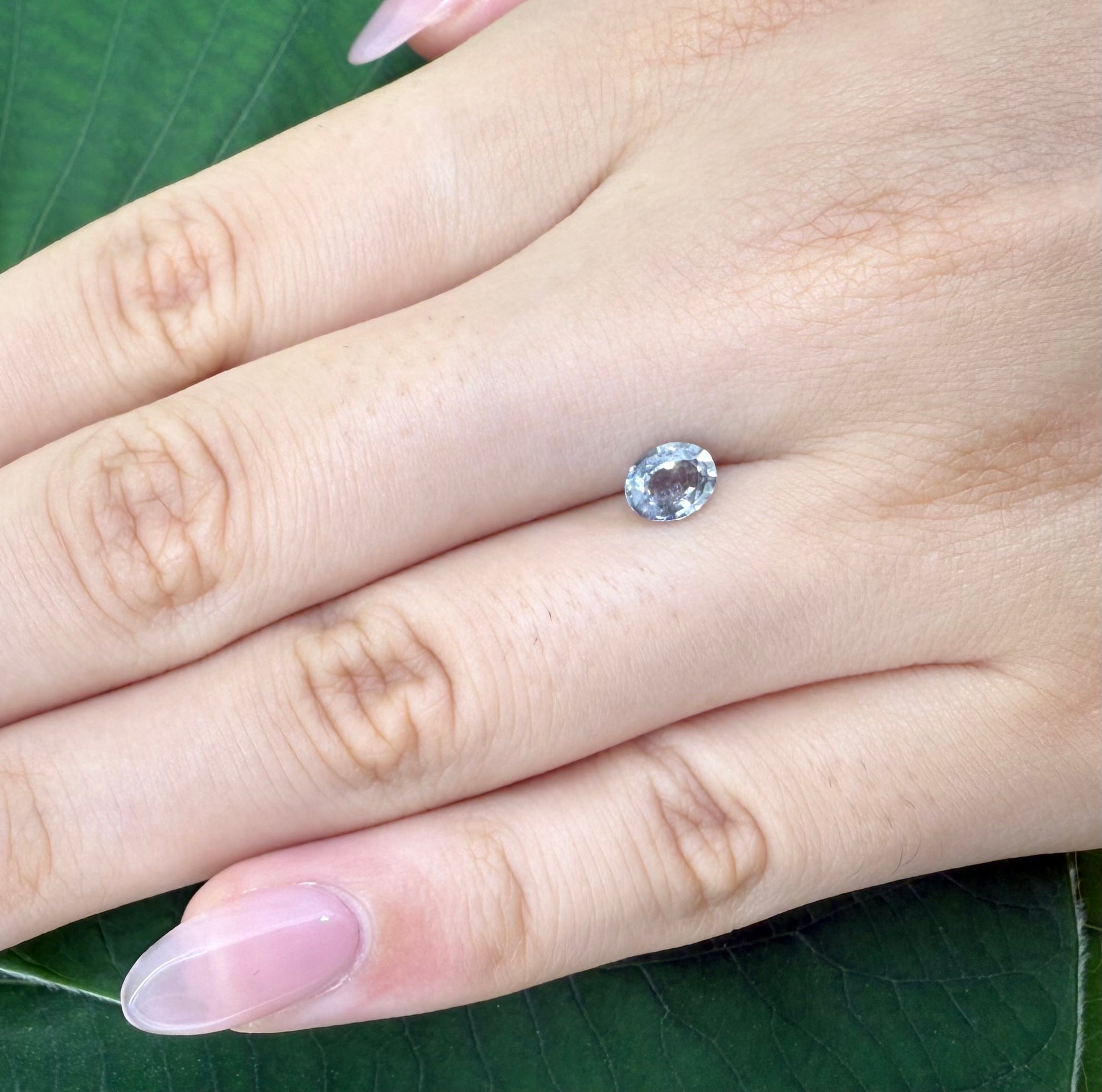 Natural Bi-Color Sapphire gemstone oval cut