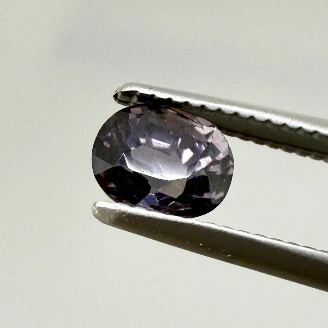 Purple Grey Spinel Oval 0.54 Ct
