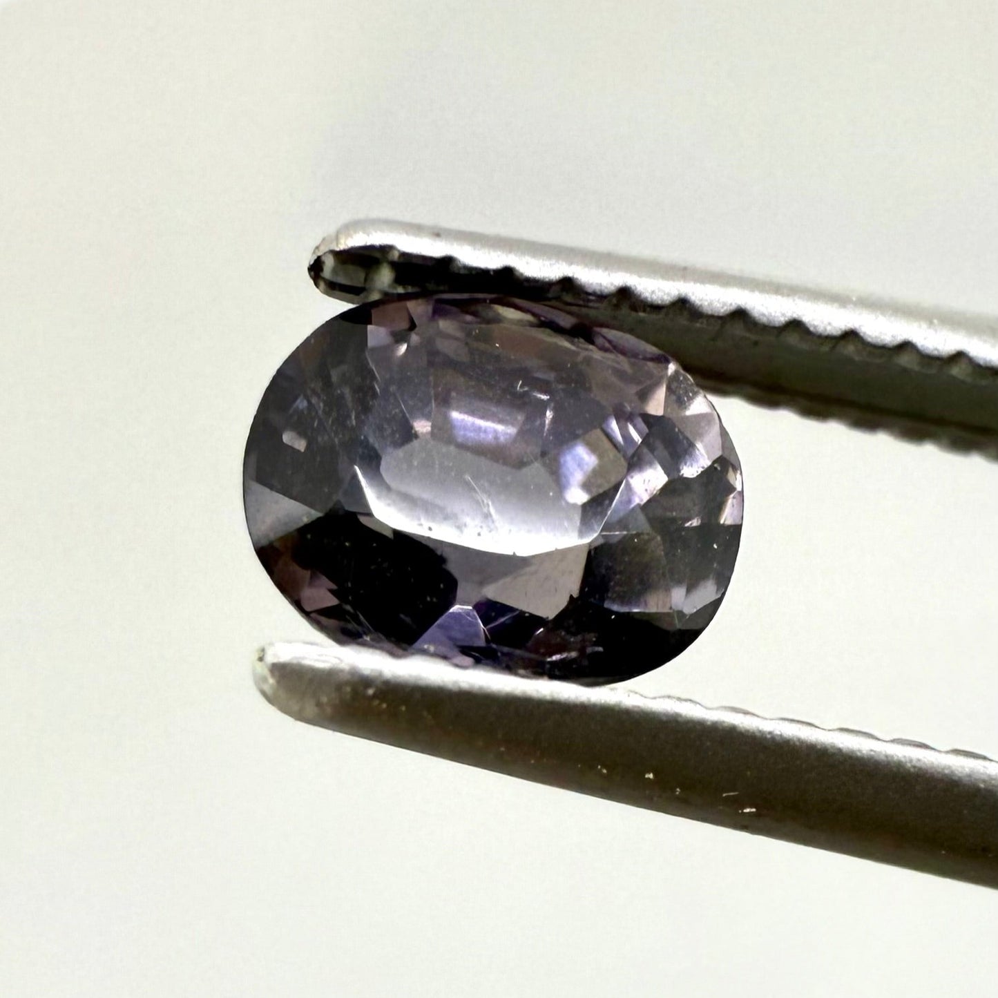 Purple Grey Spinel Oval 0.54 Ct