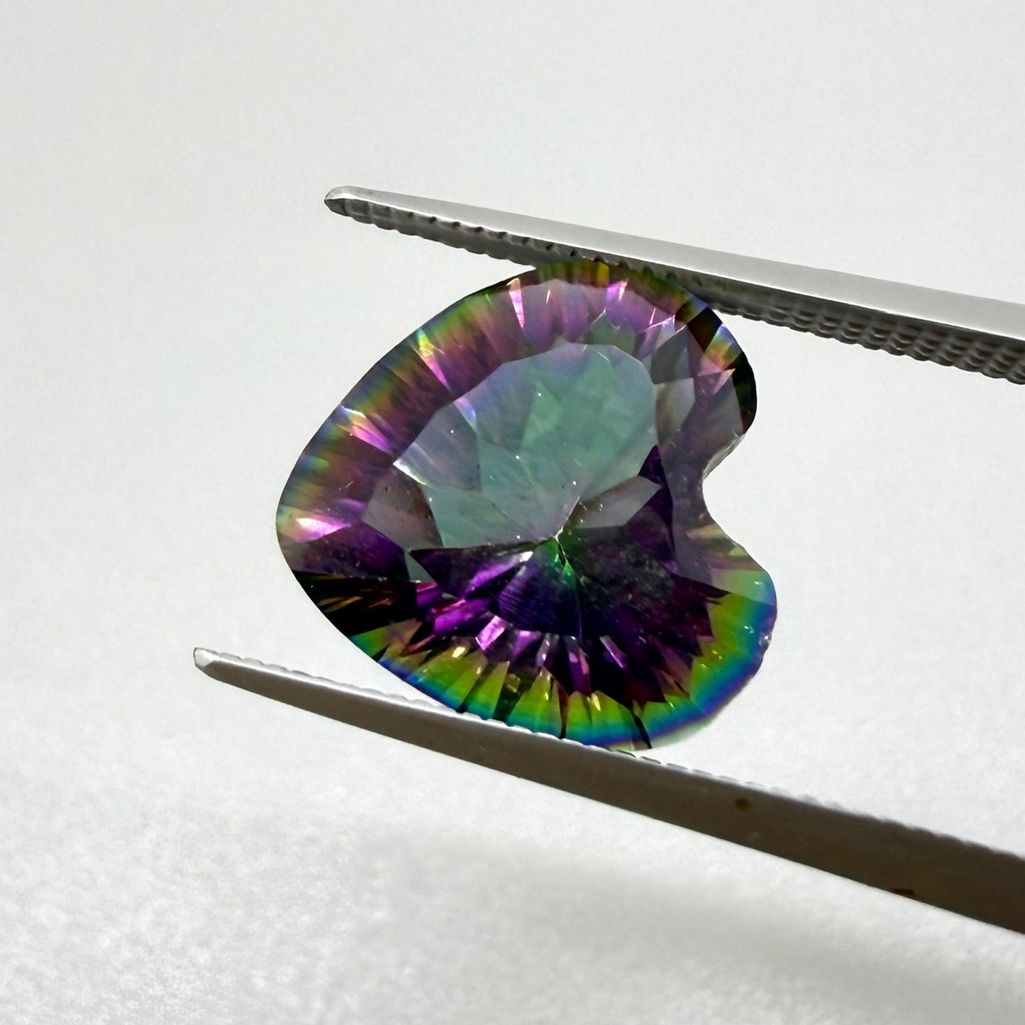 Mystic Quartz Heart 5.25 Ct
