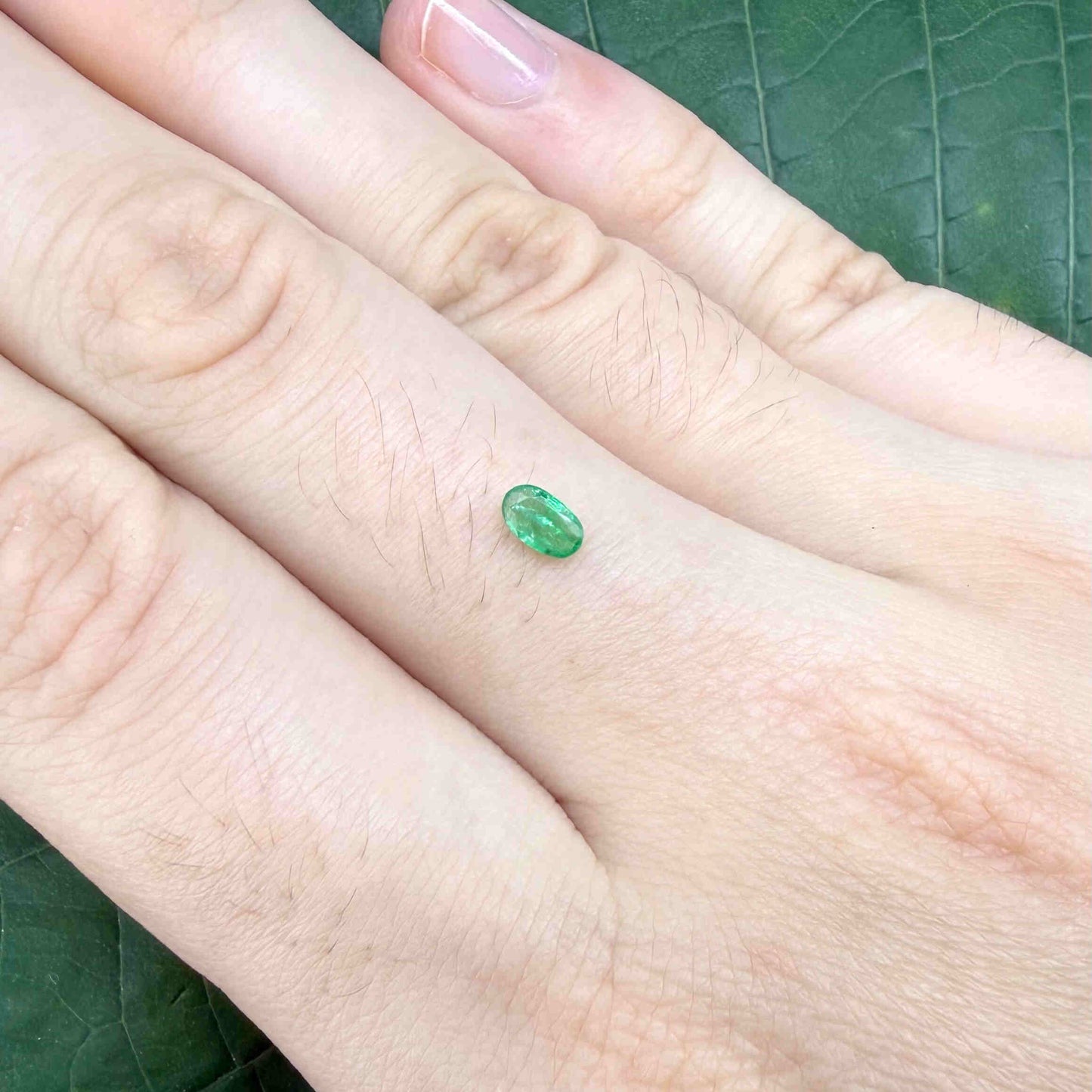 0.19 ct natural untreated Zambian emerald