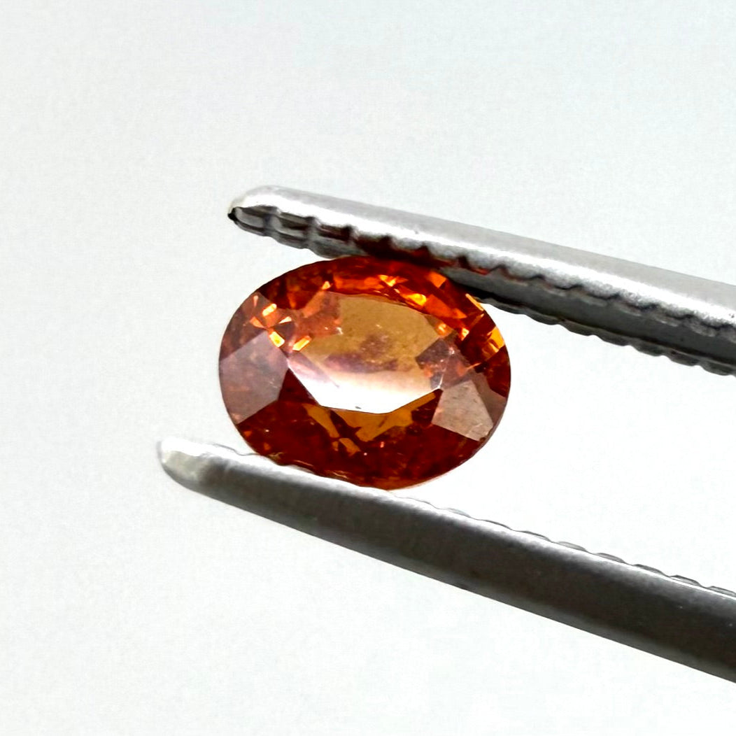 Fiery Orange Spessartine Oval 0.58 Ct