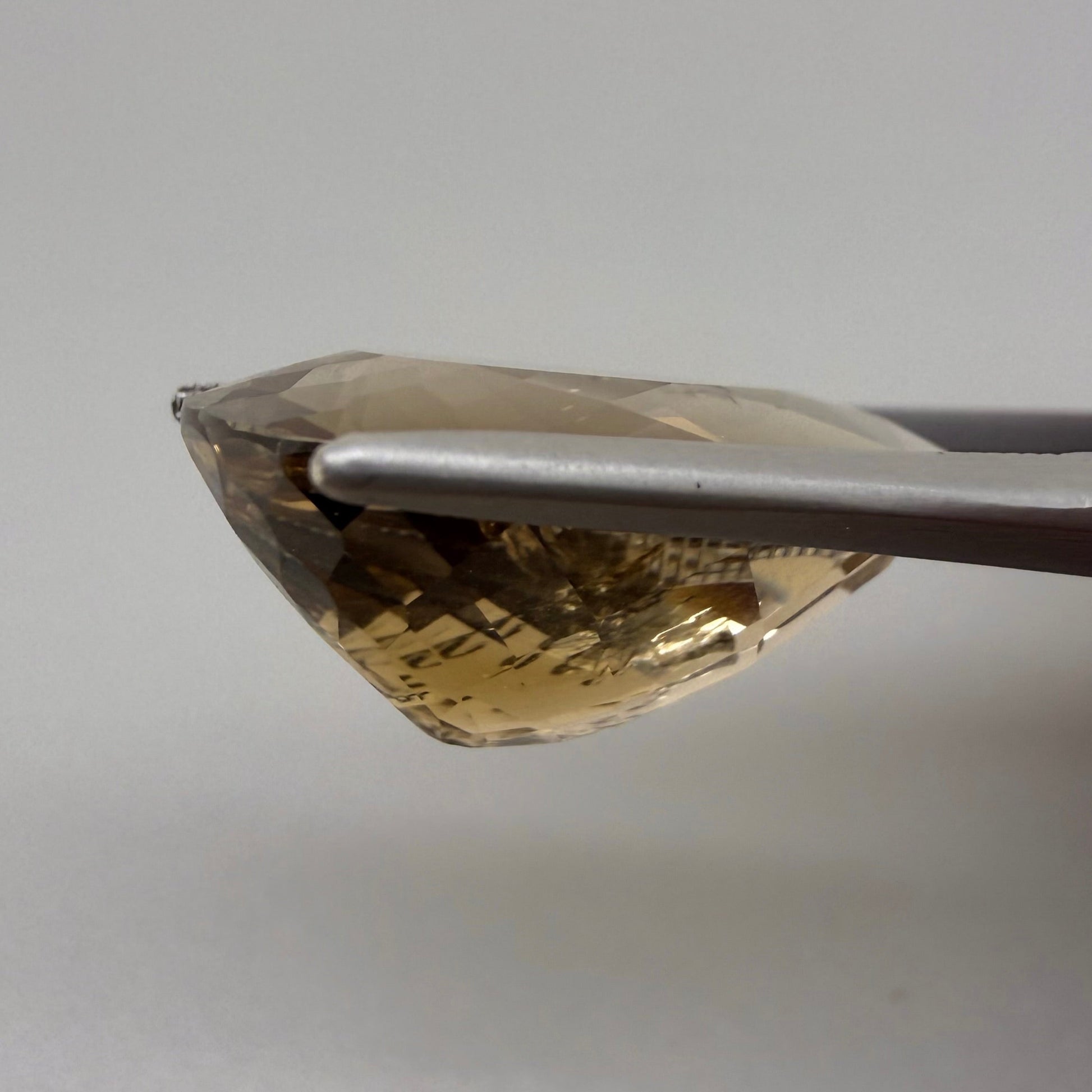 Natural Gold Brown Citrine gemstone, pear shape