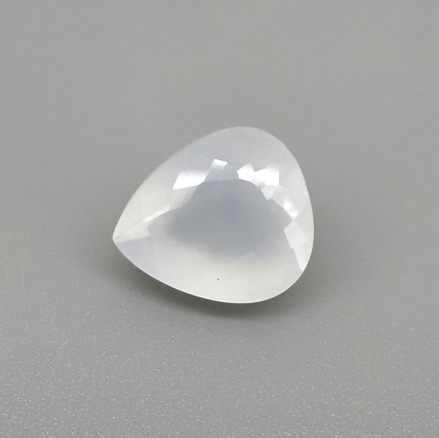 White Chalcedony Pear 12.4 Ct