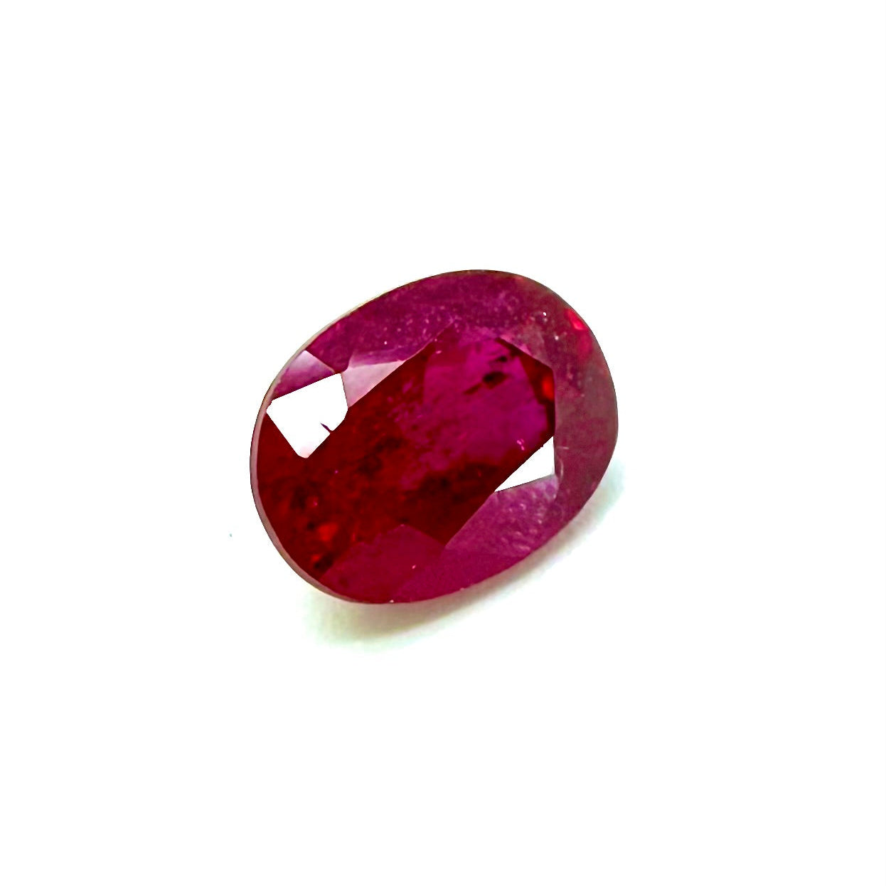 Pinkish Red Ruby Oval 1.19 Ct