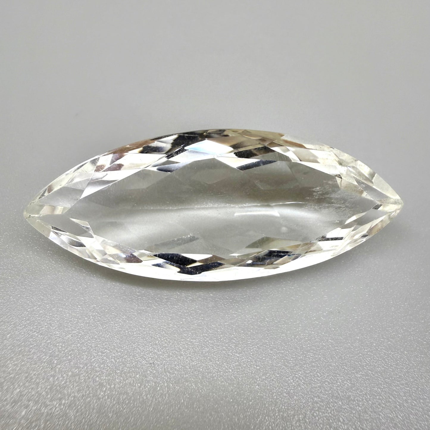 Huge Chrystal White Quartz Marquise 62.7 Ct