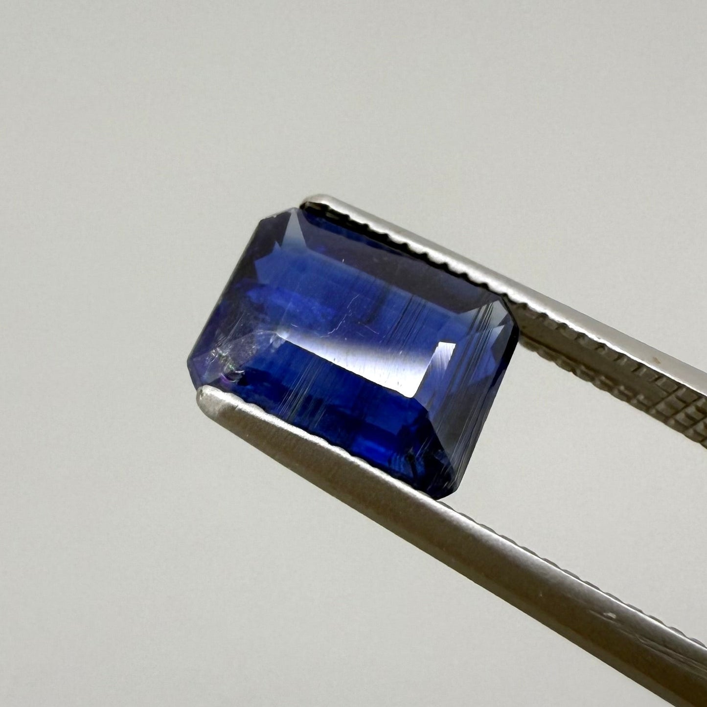 Royal Blue Kyanite Emerald cut 1.79 Ct
