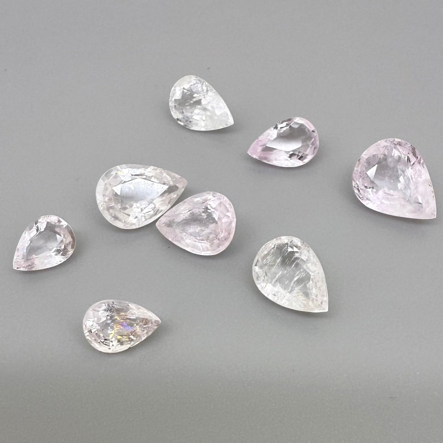 Pale Pink Morganite Lot Pear 7.29 Ct
