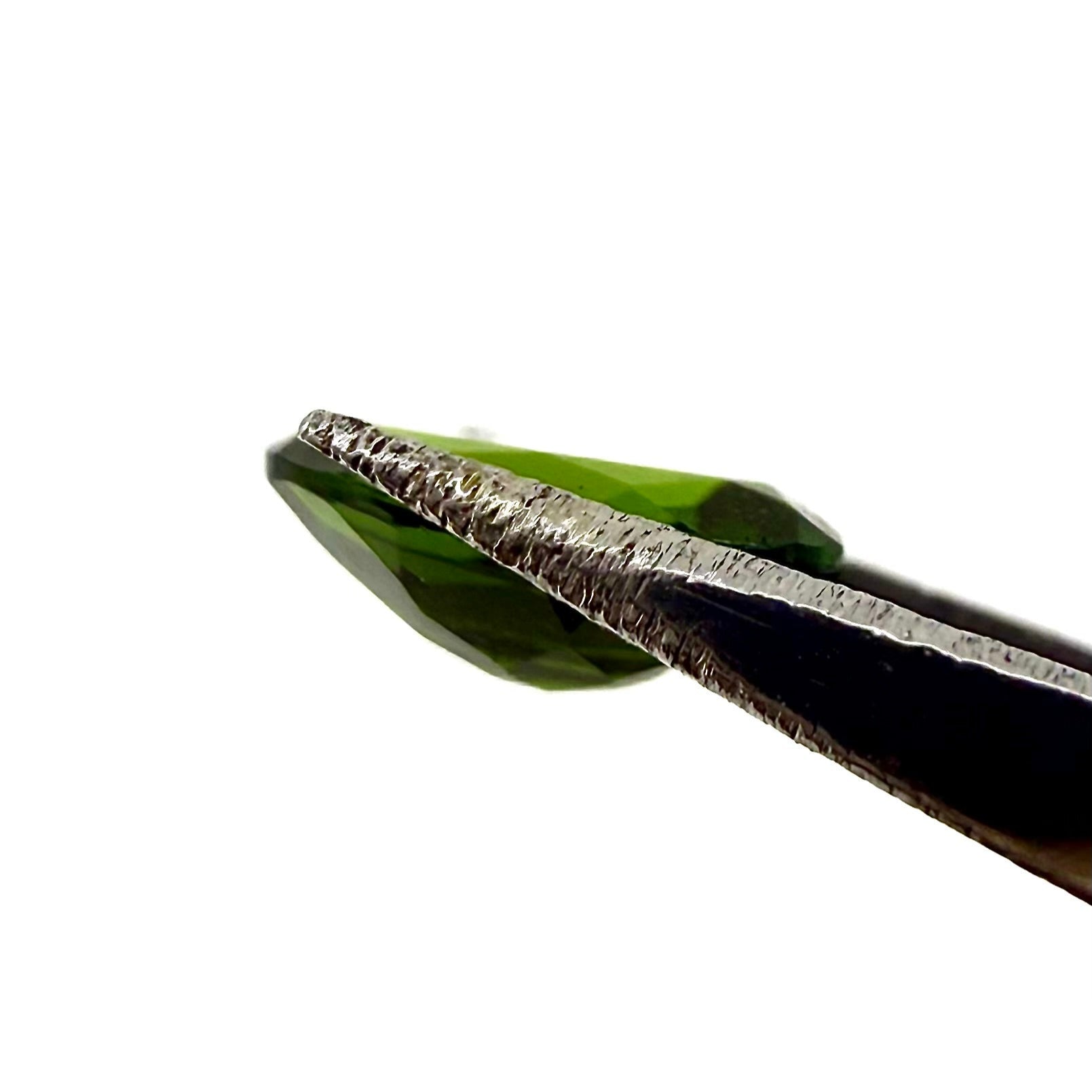Natural Vibrant Green Diopside gemstone, oval cut