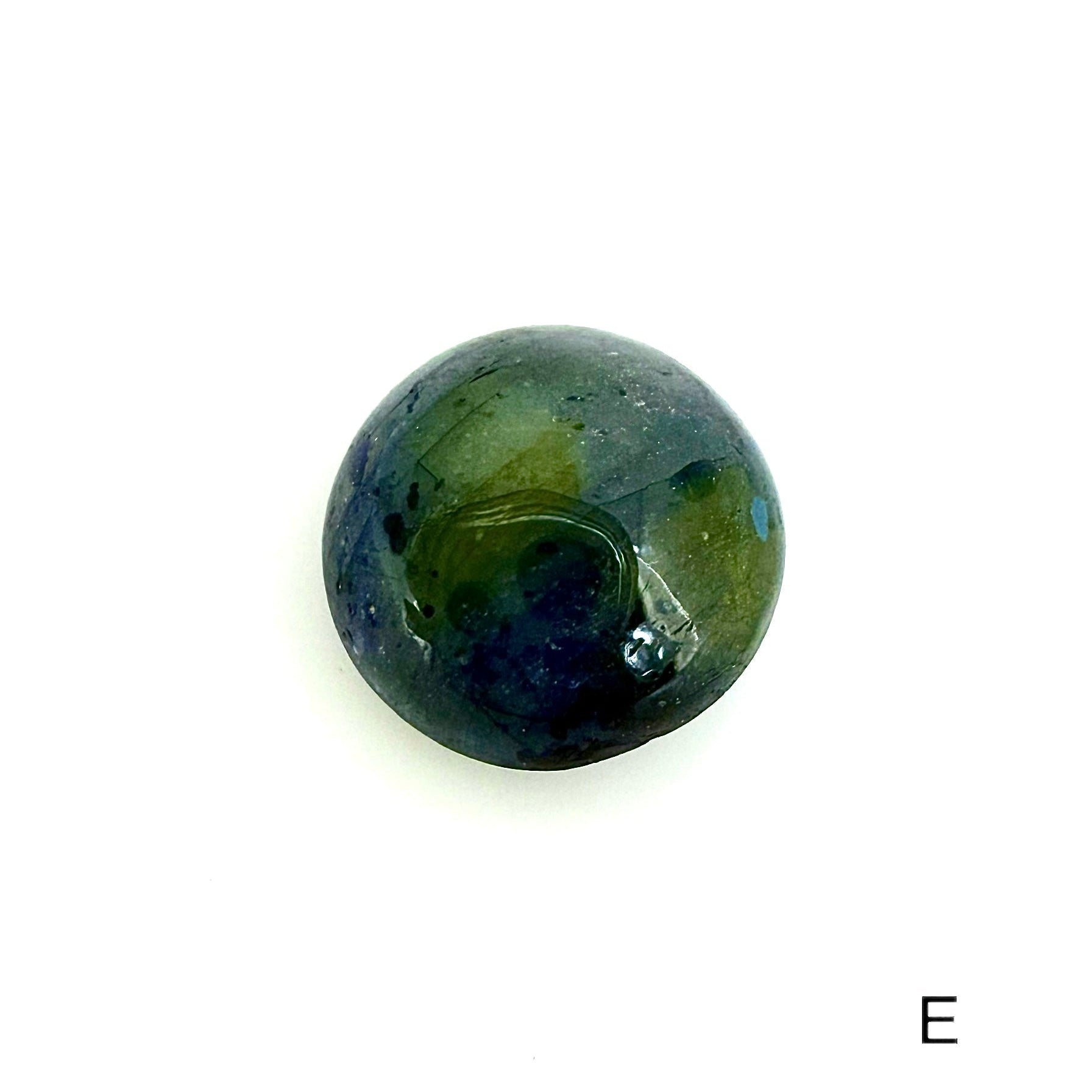 Natural Blue Green Sapphire gemstone lot, cabochon