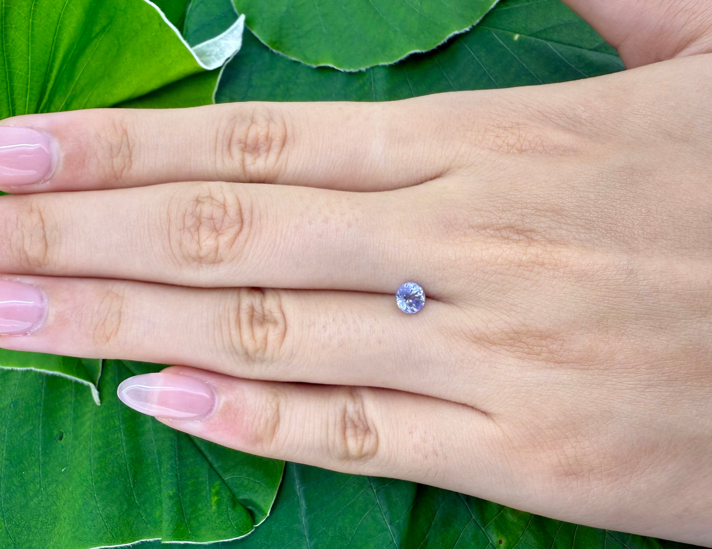 Pale Purple Sapphire Round 0.62 Ct