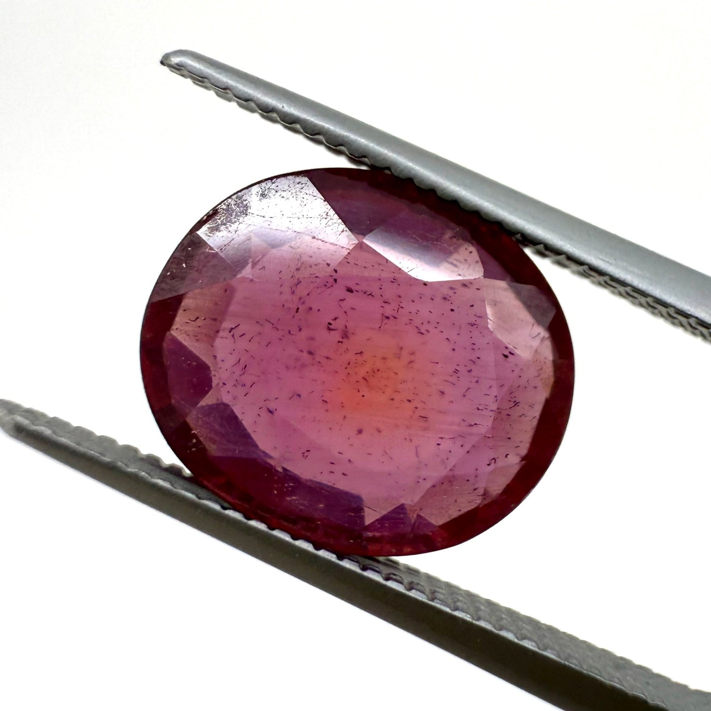 Purplish Red Ruby Oval 4.53 Cts