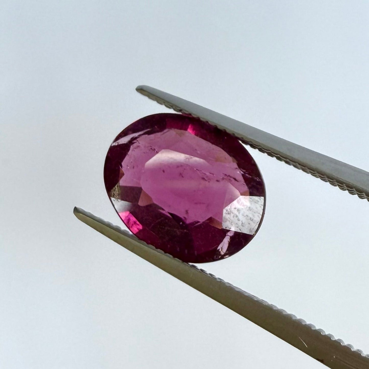 Vibrant Purple Rubellite Oval 2.92 Ct