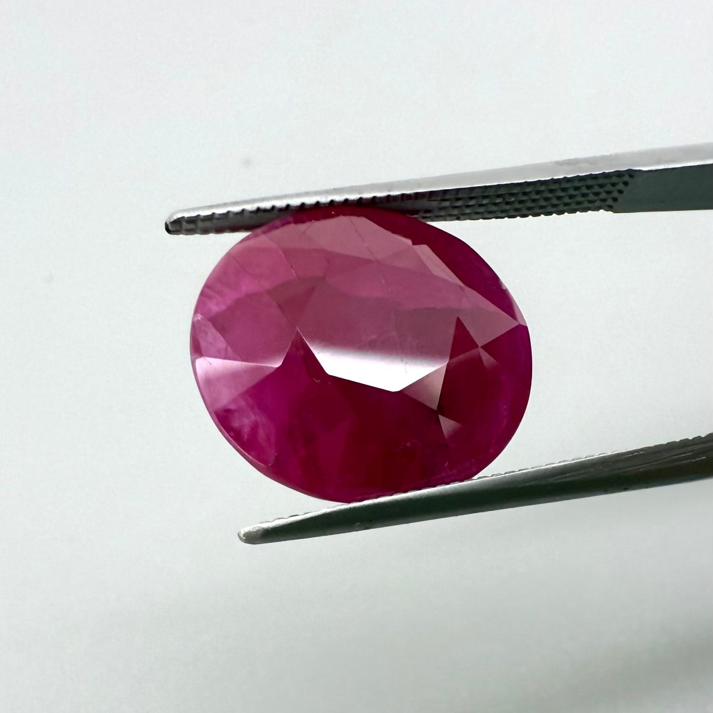 Pinkish Red Ruby Oval 11.94 Ct