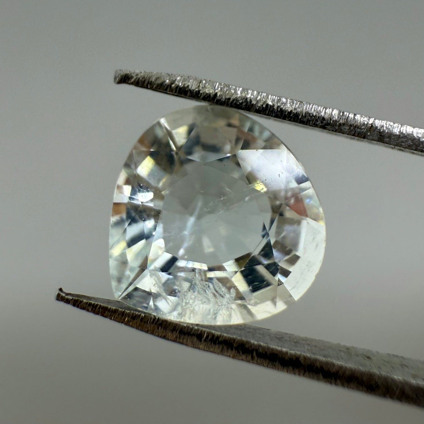 Very Pale Turquoise (almost White) Aquamarine Pear 1.9 Ct