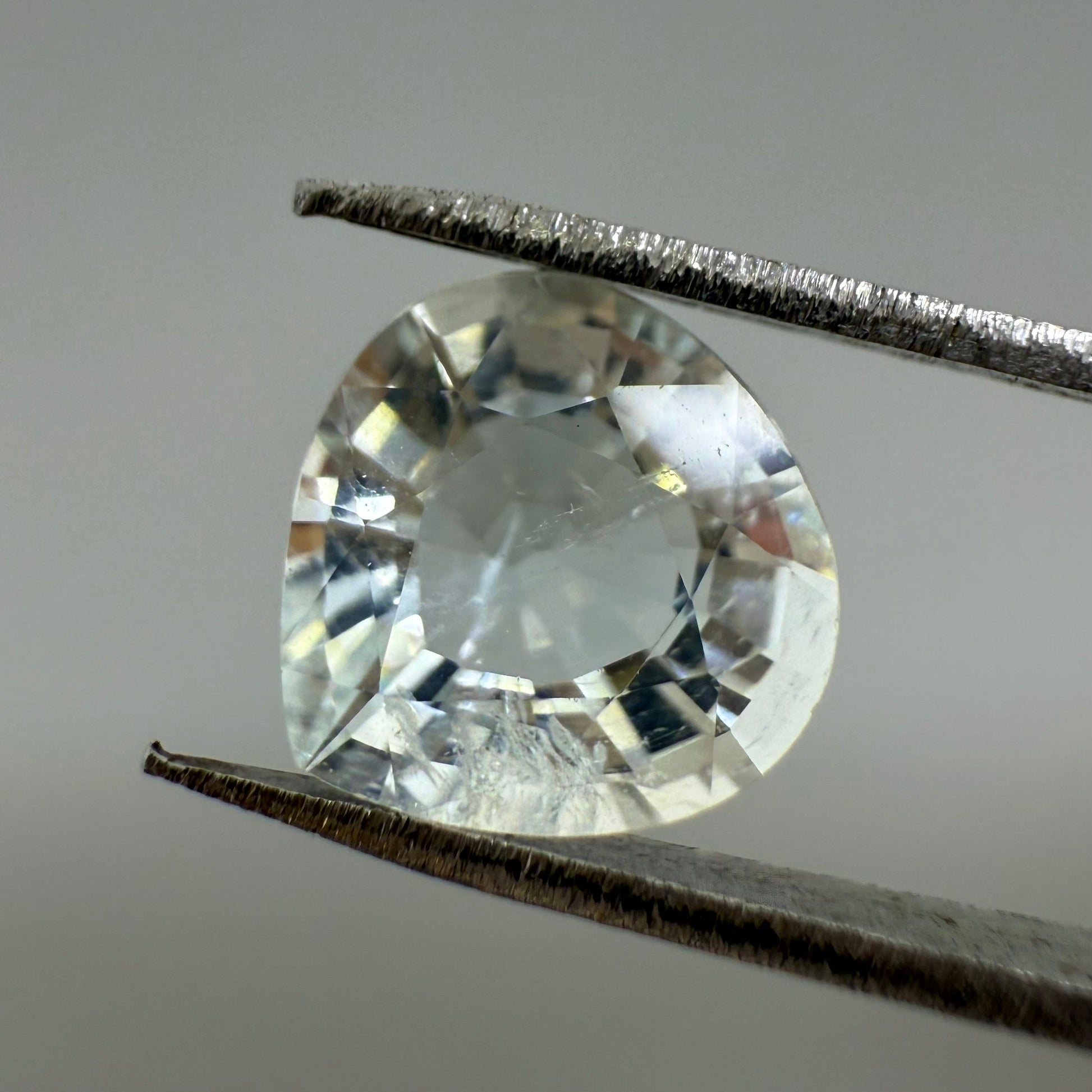 Natural turquoise Aquamarine gemstone, pear cut