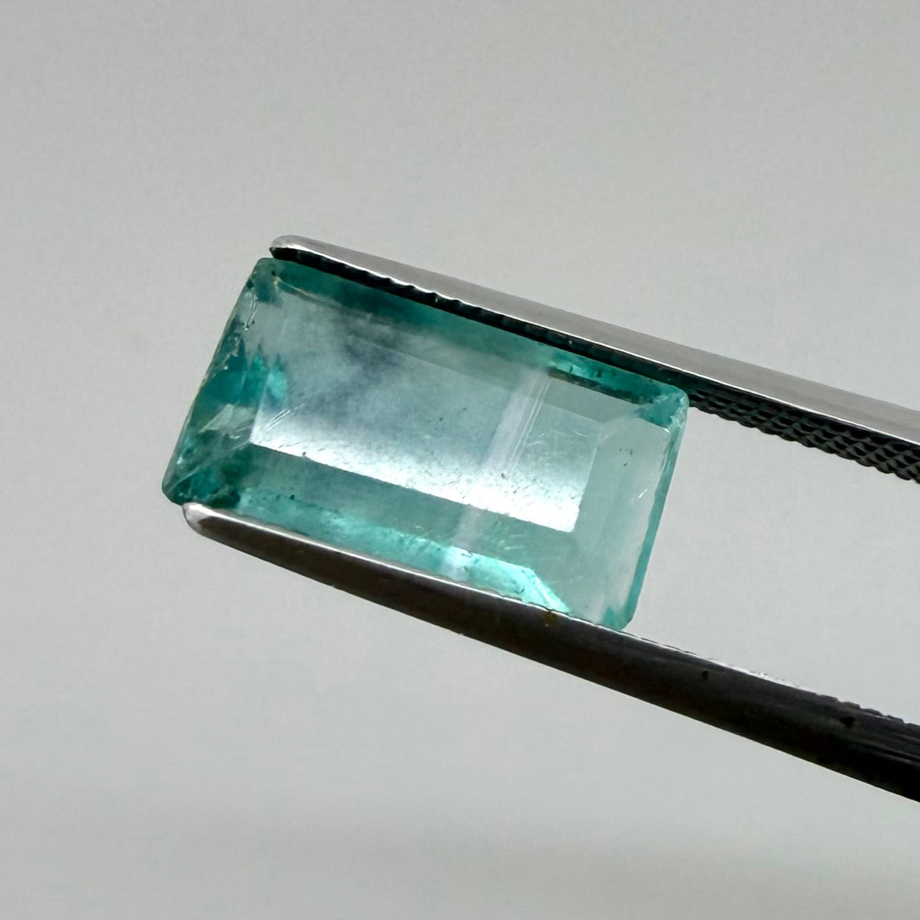 Lagoon Blue Fluorite Baguette 4.75 Ct