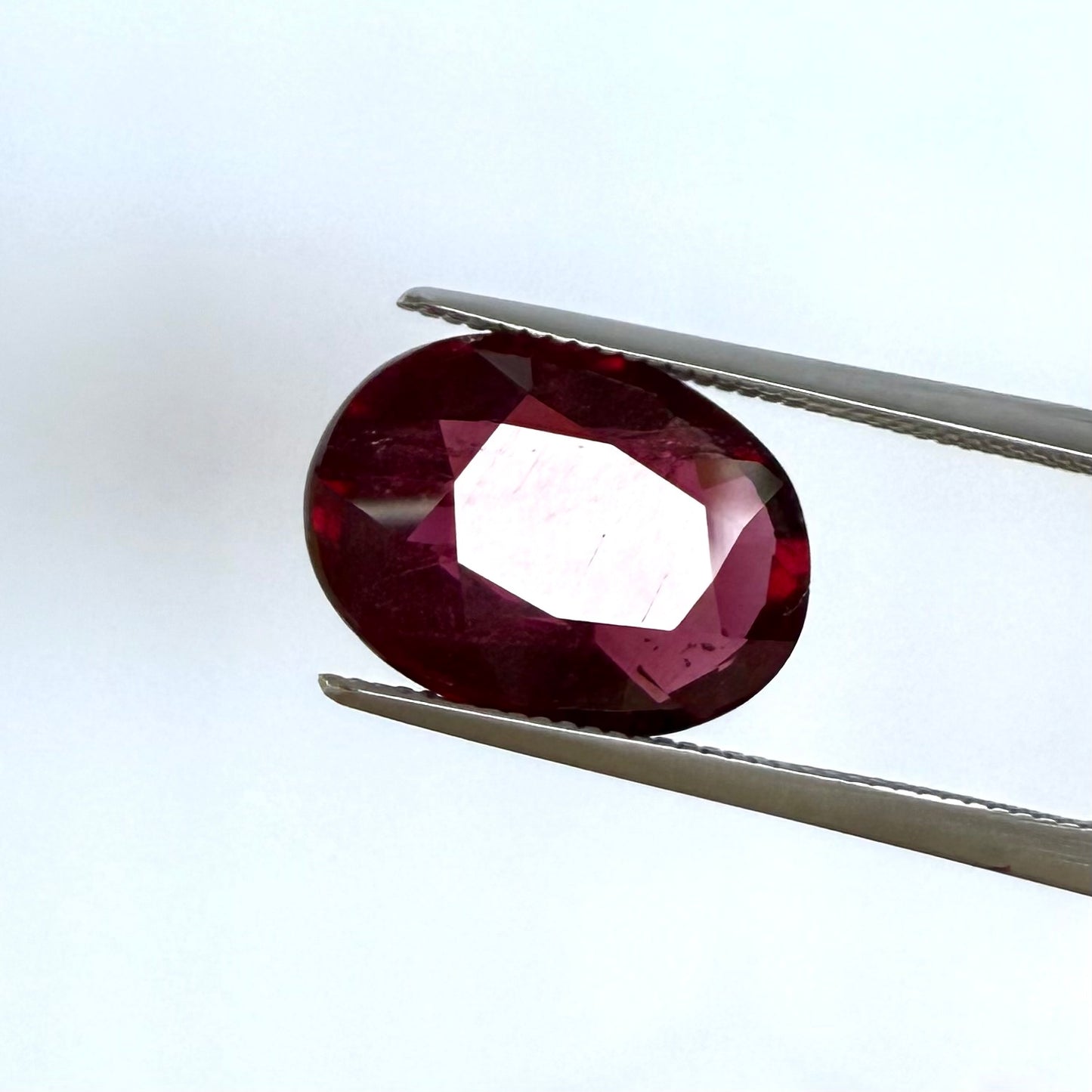 Dark Purple Rubellite Oval 5.84 Ct