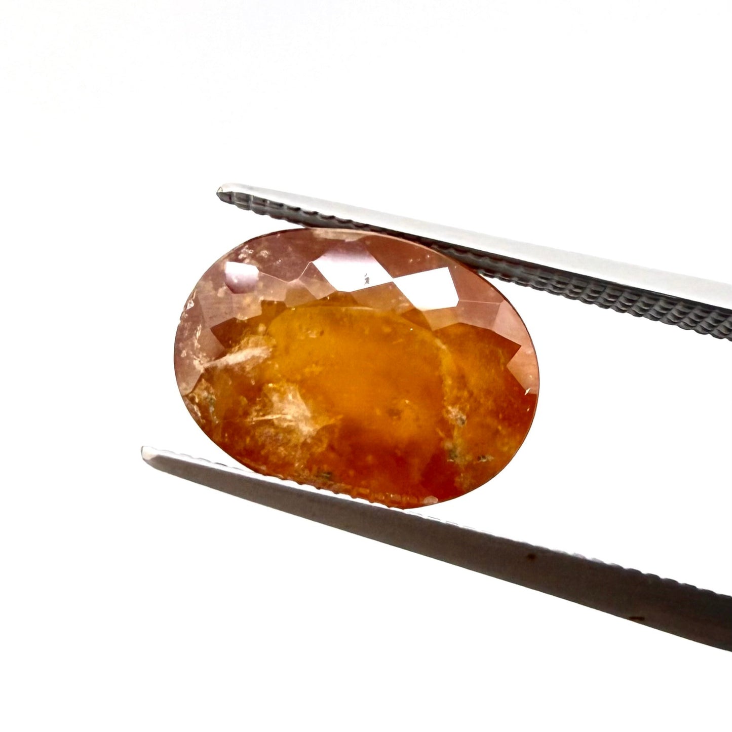 Dark Orange Fire Opal Oval 5.4 Ct