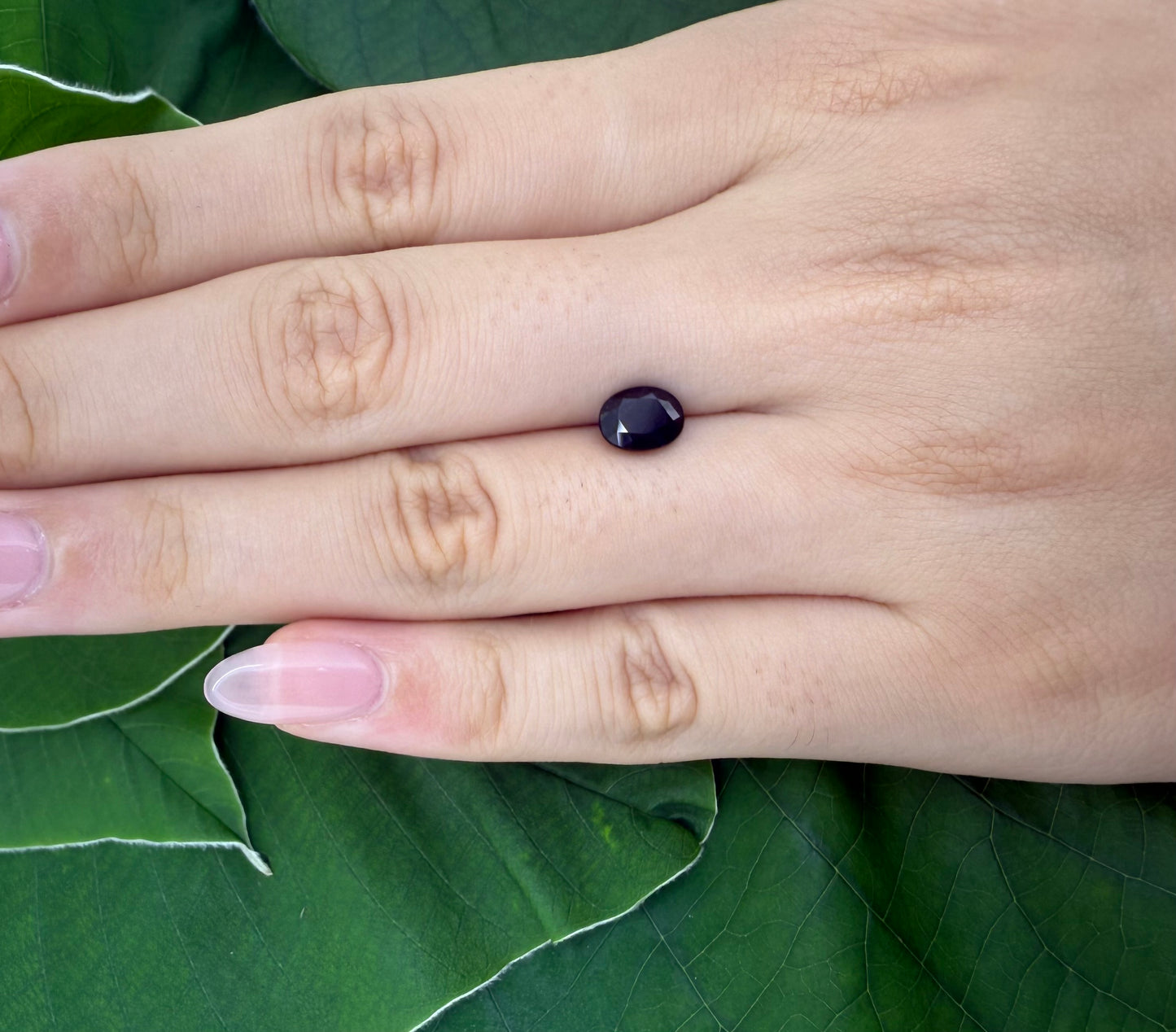 Dark Blue Sapphire Oval 1.35 Ct