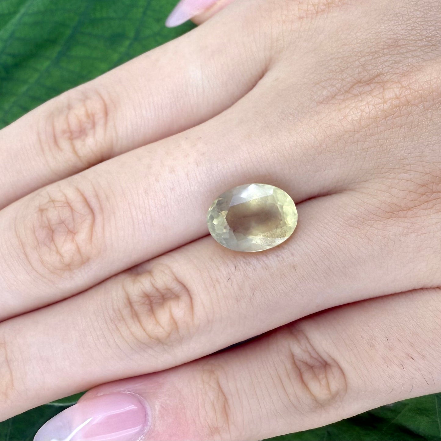 Natural Champagne Gold Scapolite gemstone, oval shape