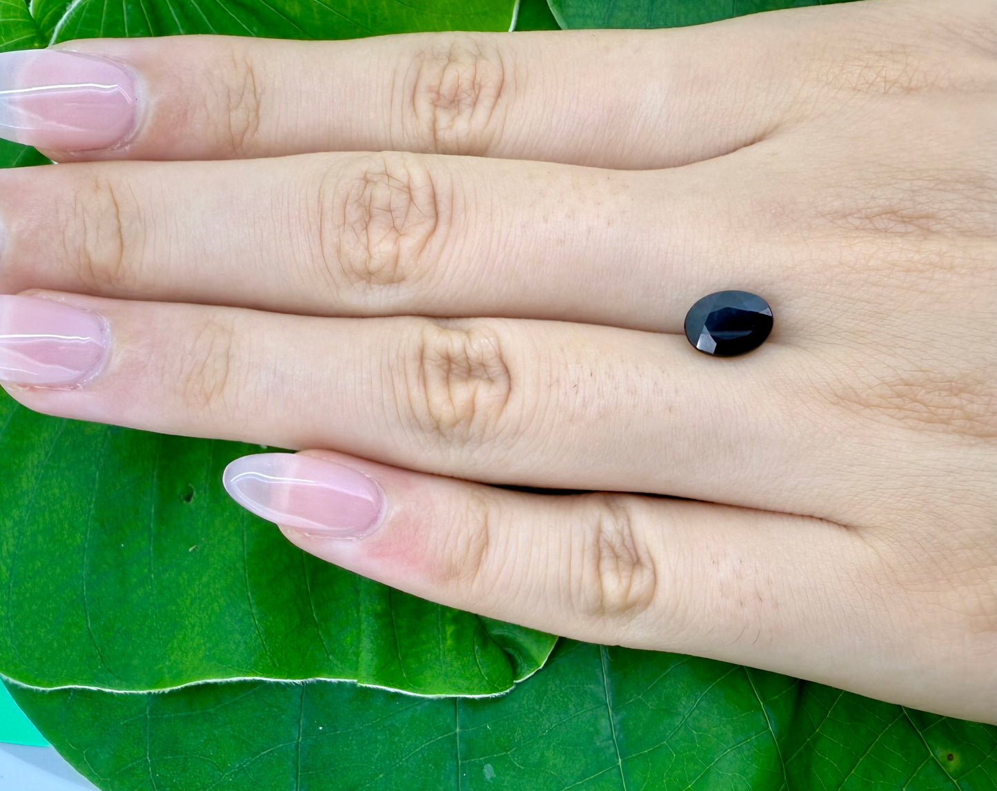 Dark Blue Sapphire Oval 1.9 Ct