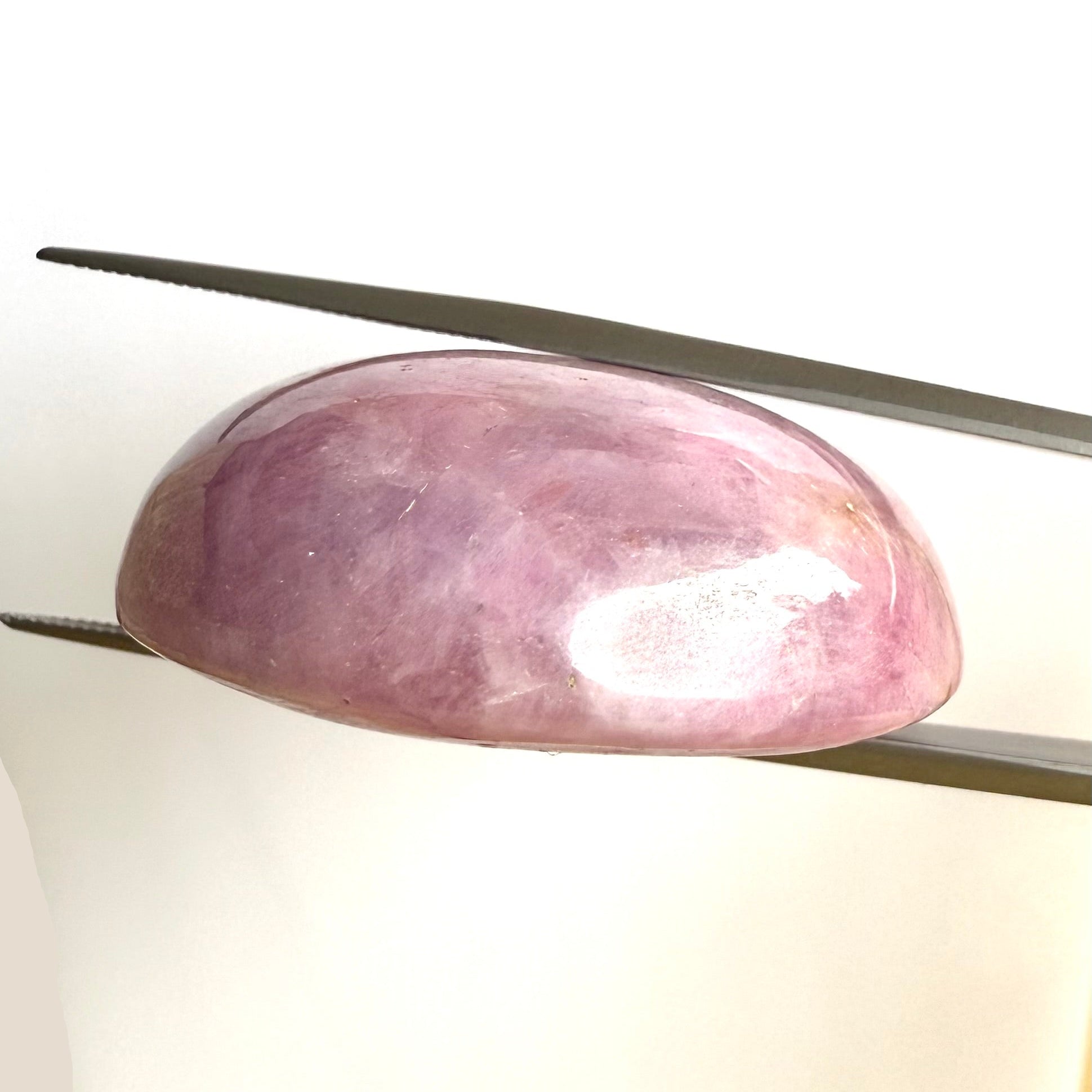 Natural pink purple Ruby cabochon gemstone